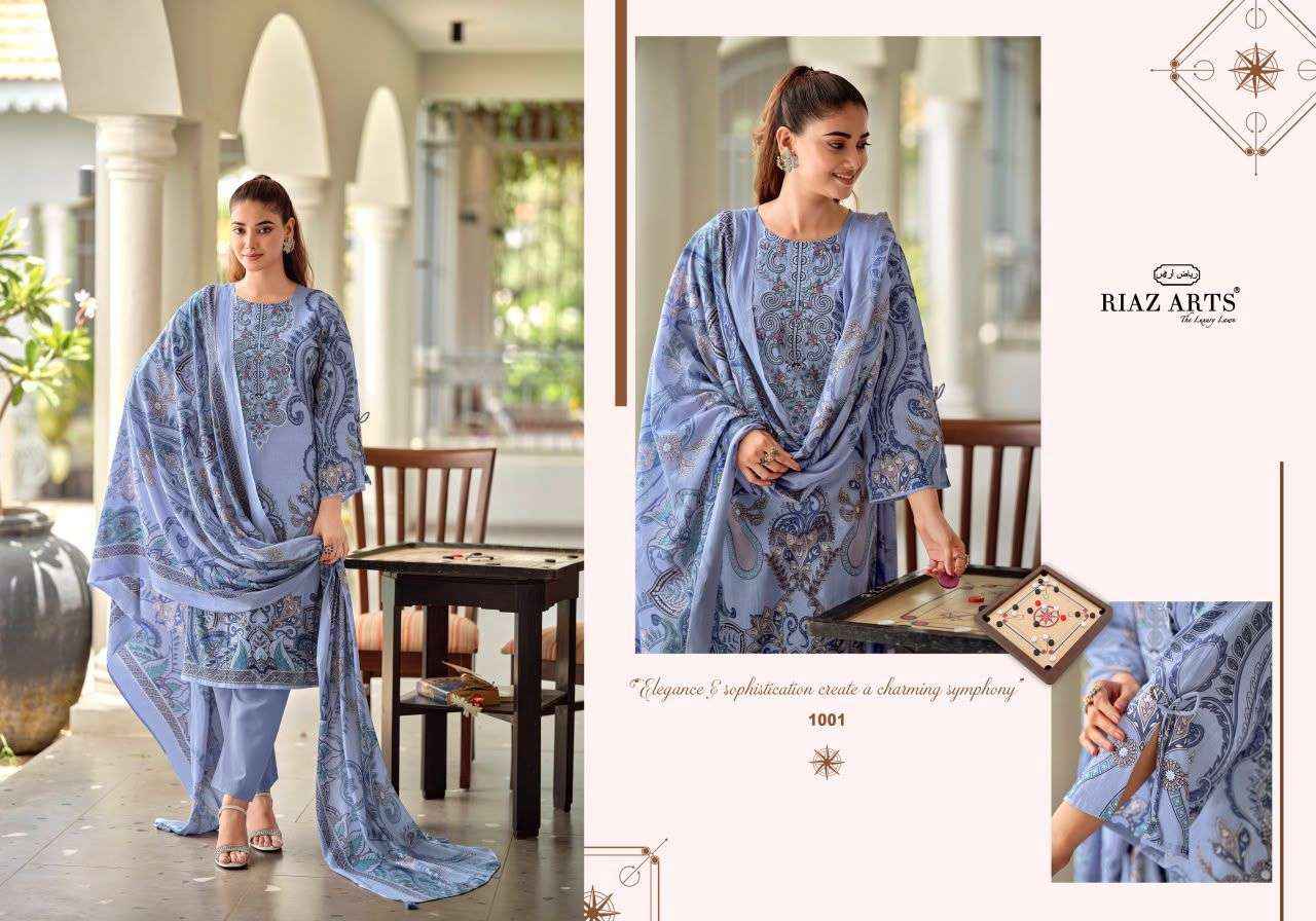 Riaz Arts Nayra Vol 42 Cotton Dress Material 8 pcs Catalogue
