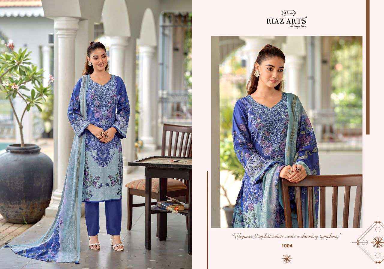 Riaz Arts Nayra Vol 42 Cotton Dress Material 8 pcs Catalogue