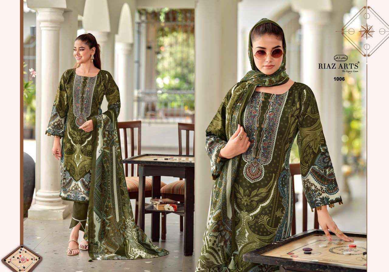 Riaz Arts Nayra Vol 42 Cotton Dress Material 8 pcs Catalogue