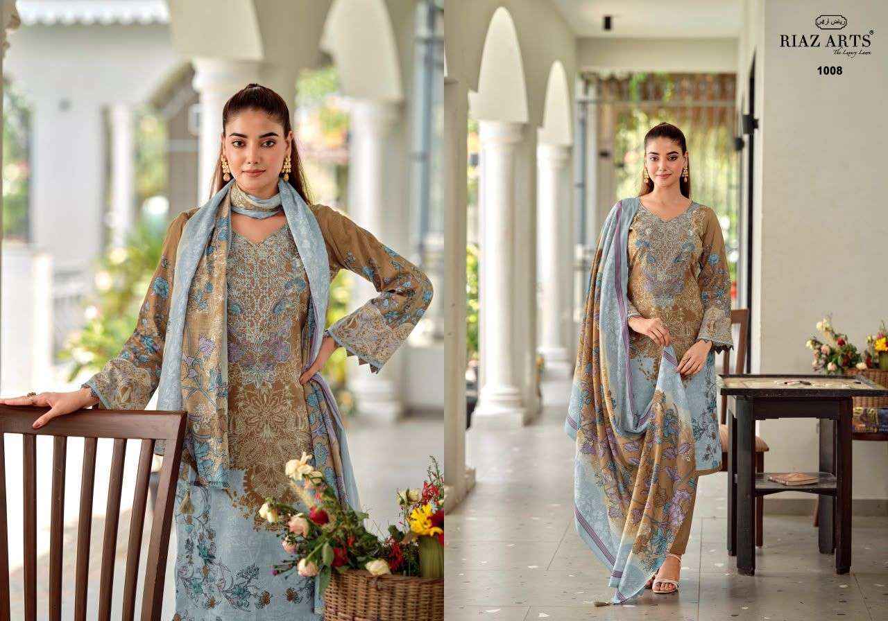 Riaz Arts Nayra Vol 42 Cotton Dress Material 8 pcs Catalogue