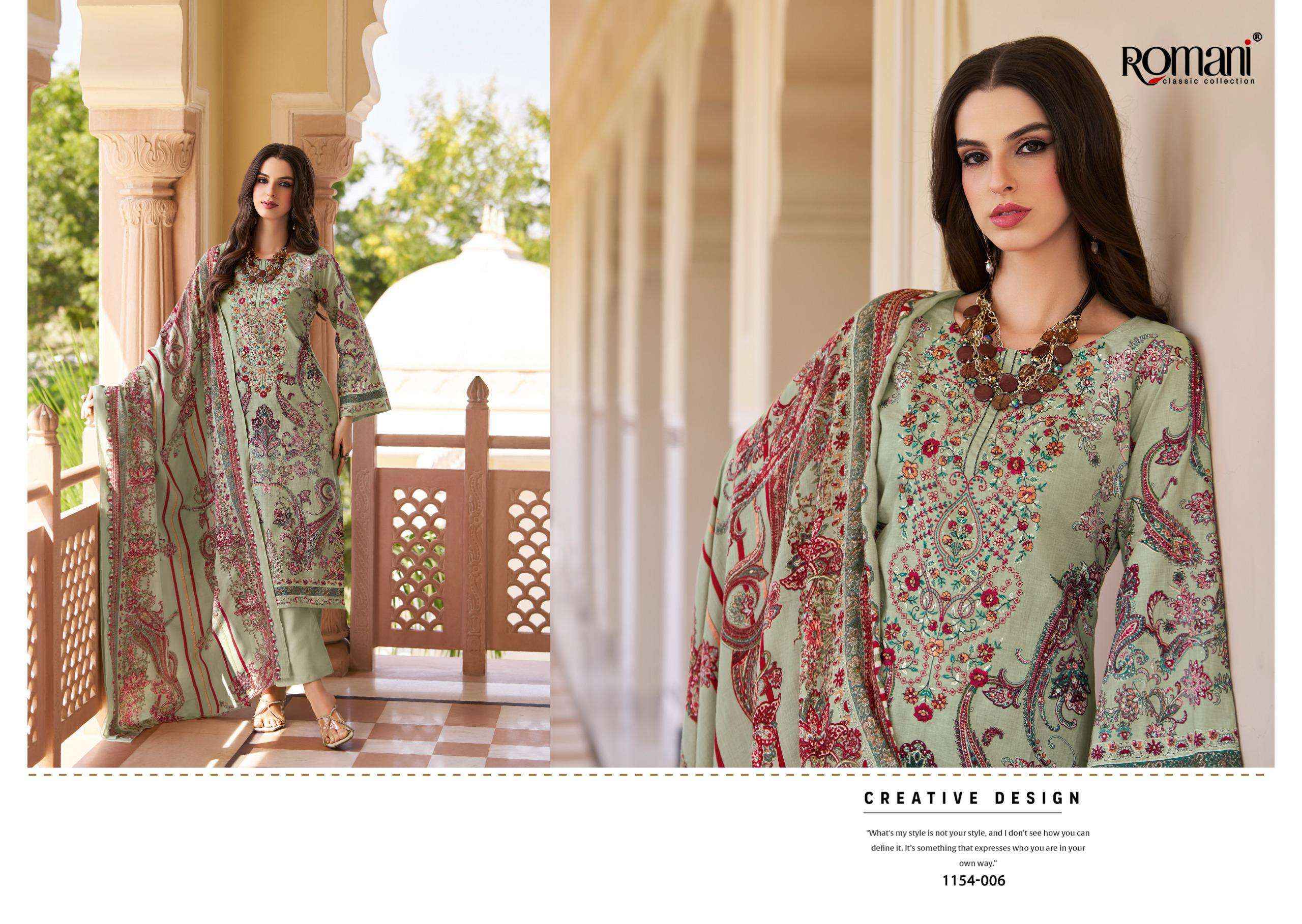 Romani Aarzu Vol 34 Cotton Dress Material 8 pcs Catalogue