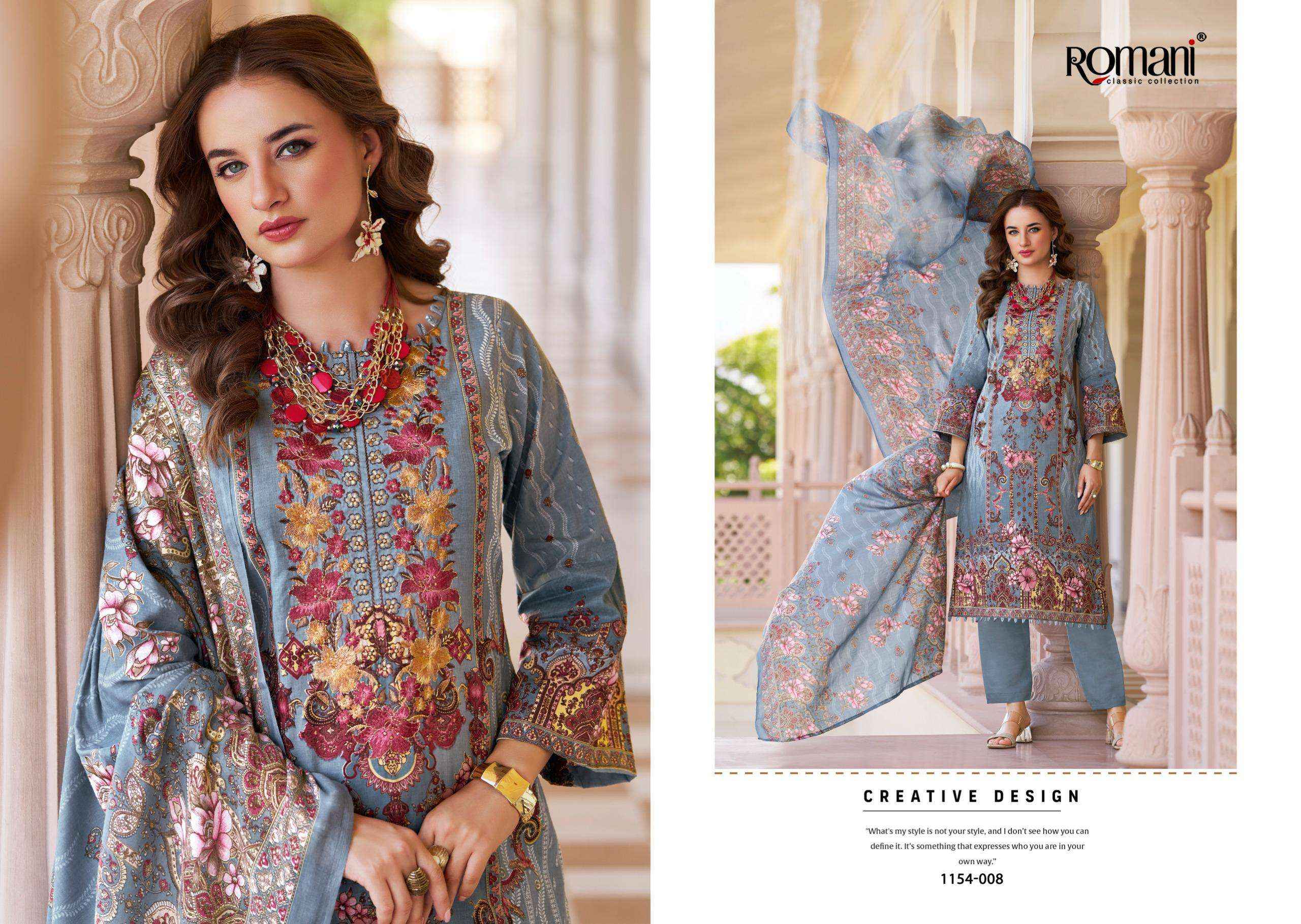 Romani Aarzu Vol 34 Cotton Dress Material 8 pcs Catalogue