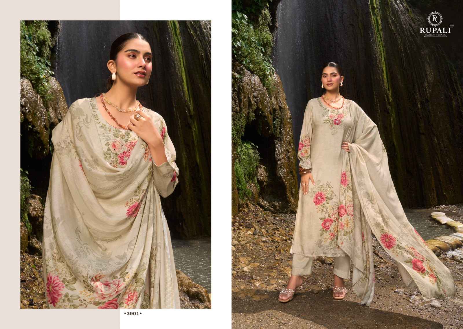 Rupali Fashion Lake View Muslin Dress Material 4 pcs Catalogue
