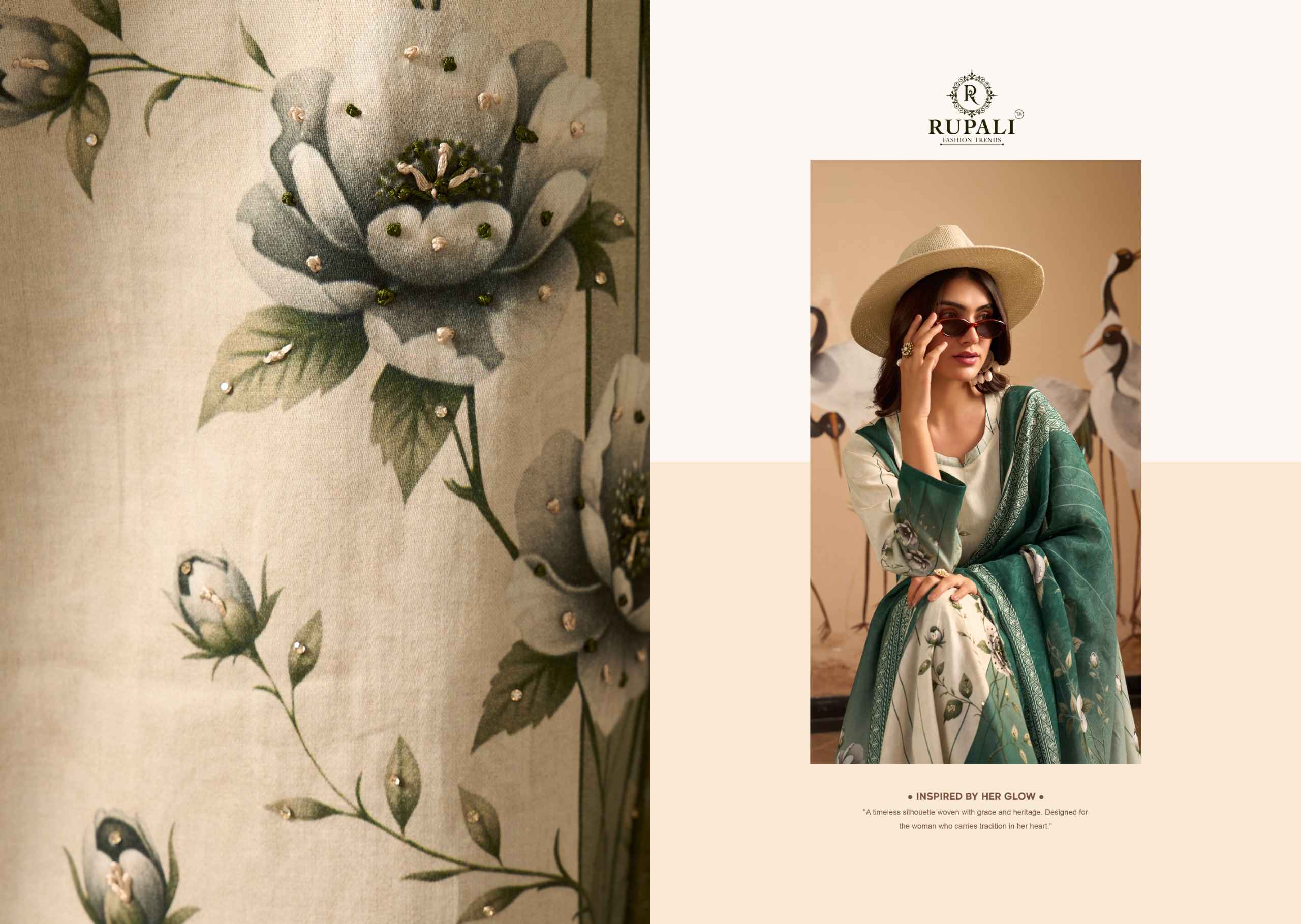 Rupali Fashion Portfolio Jam Satin Dress Material 4 pcs Catalogue