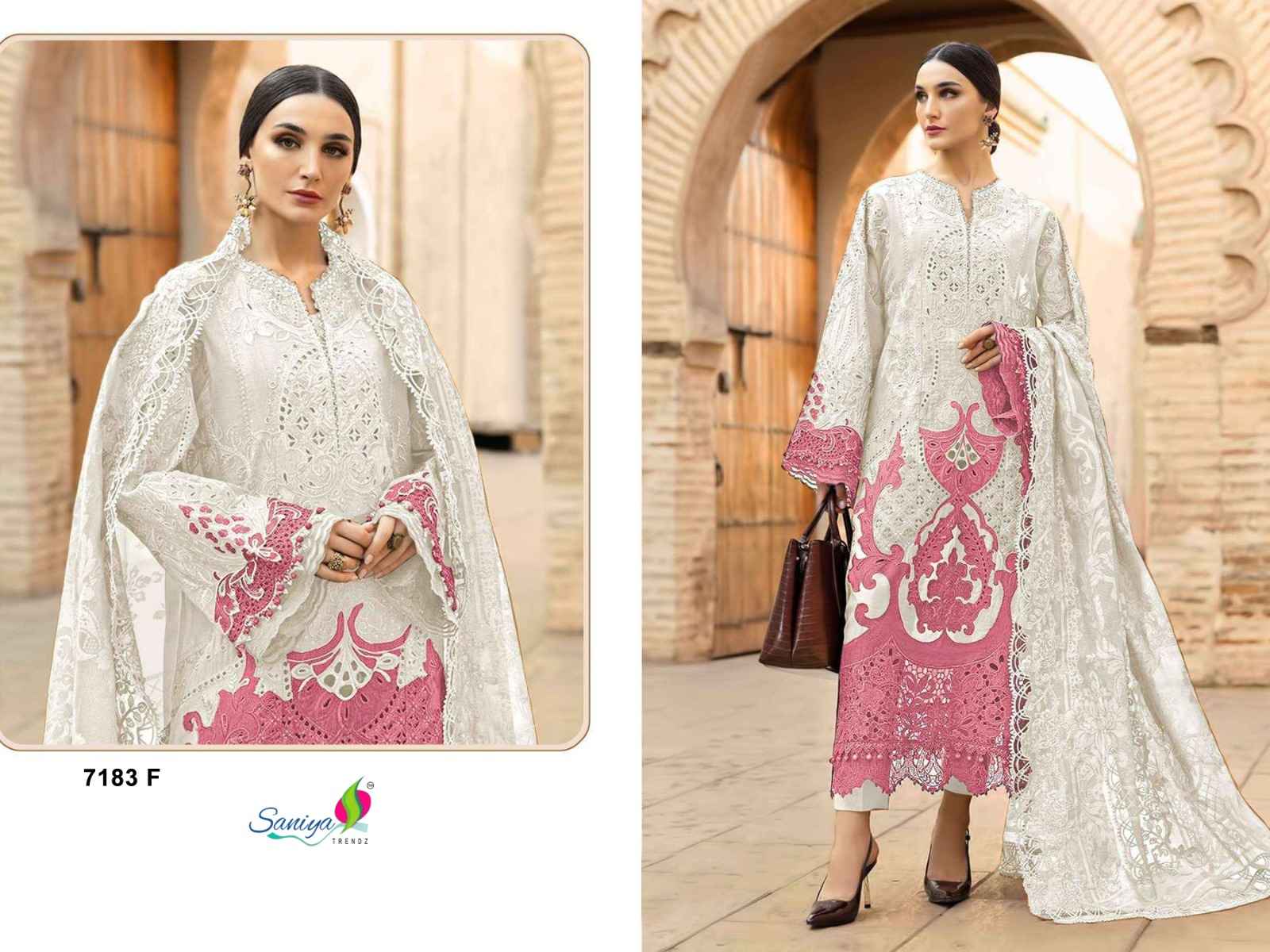Saniya Trendz D No 7183 Cotton Dress Material 4 pcs Catalogue