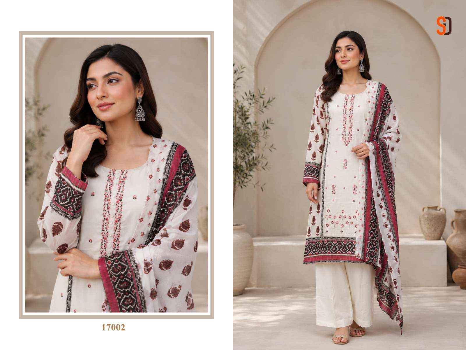 Shraddha Designer Bin Saeed Vol 17 Cotton Dress Material 6 pcs Cataloge