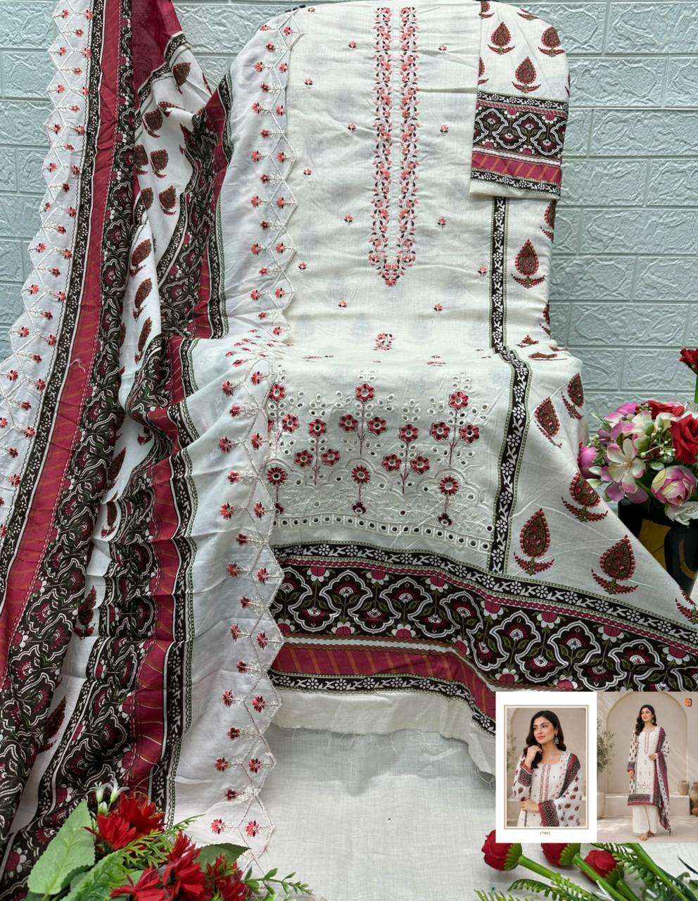 Shraddha Designer Bin Saeed Vol 17 Cotton Dress Material 6 pcs Cataloge