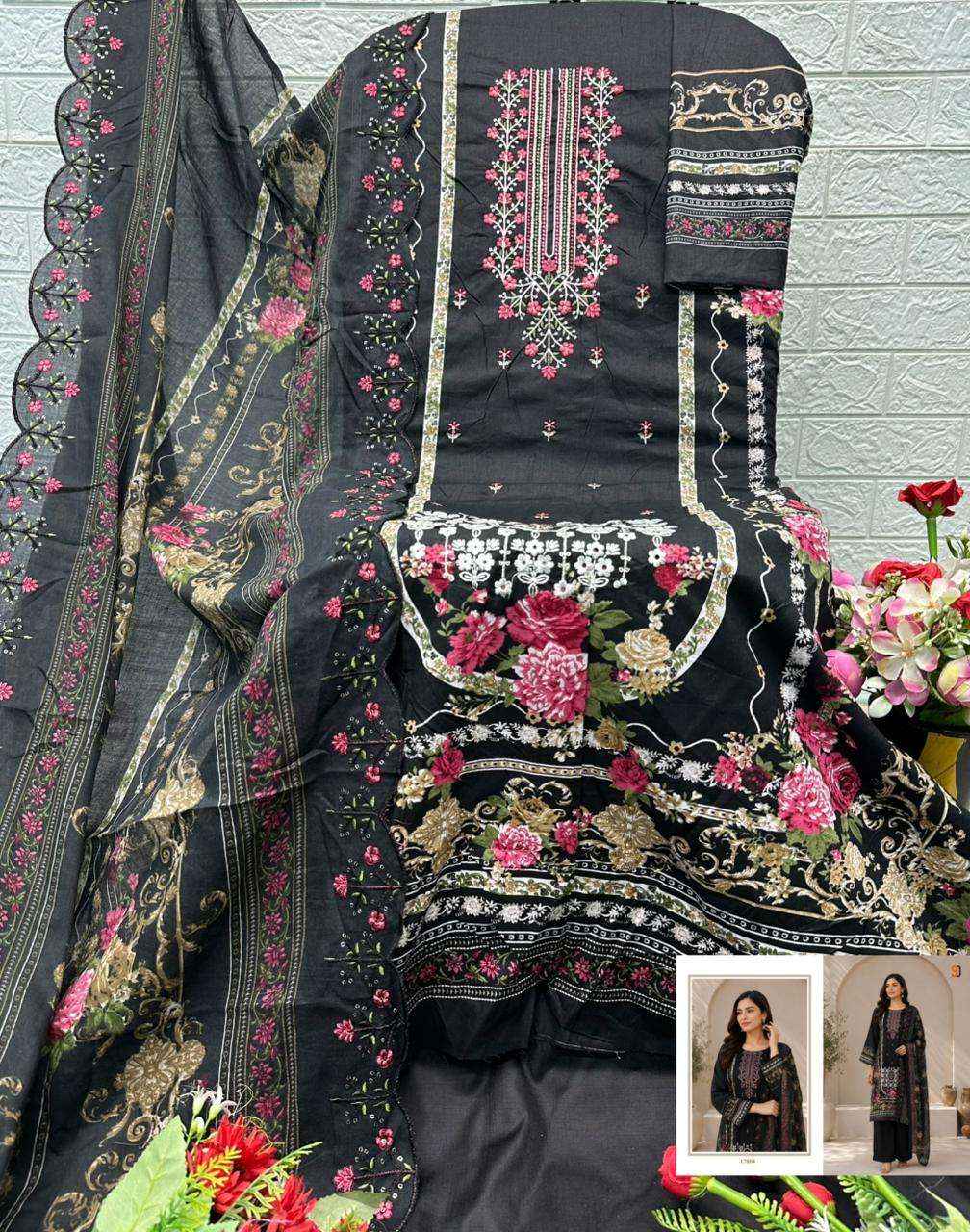 Shraddha Designer Bin Saeed Vol 17 Cotton Dress Material 6 pcs Cataloge