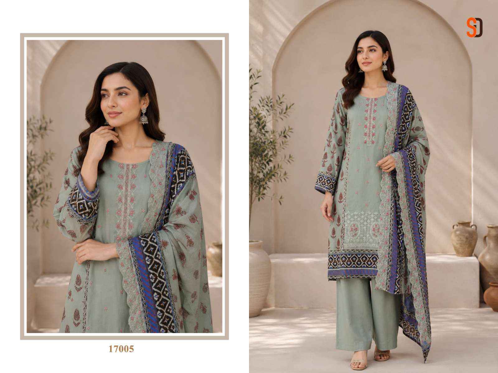 Shraddha Designer Bin Saeed Vol 17 Cotton Dress Material 6 pcs Cataloge