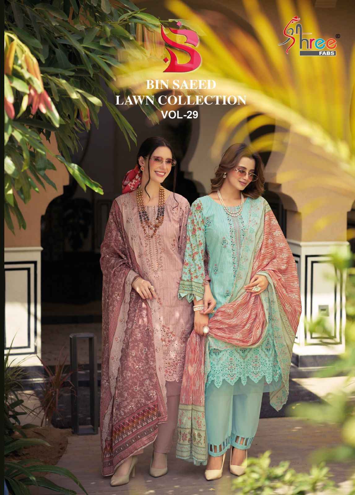 Shree Fabs Bin Saeed Lawn Collection Vol 29 Cotton Dress Material 6 pcs Catalogue