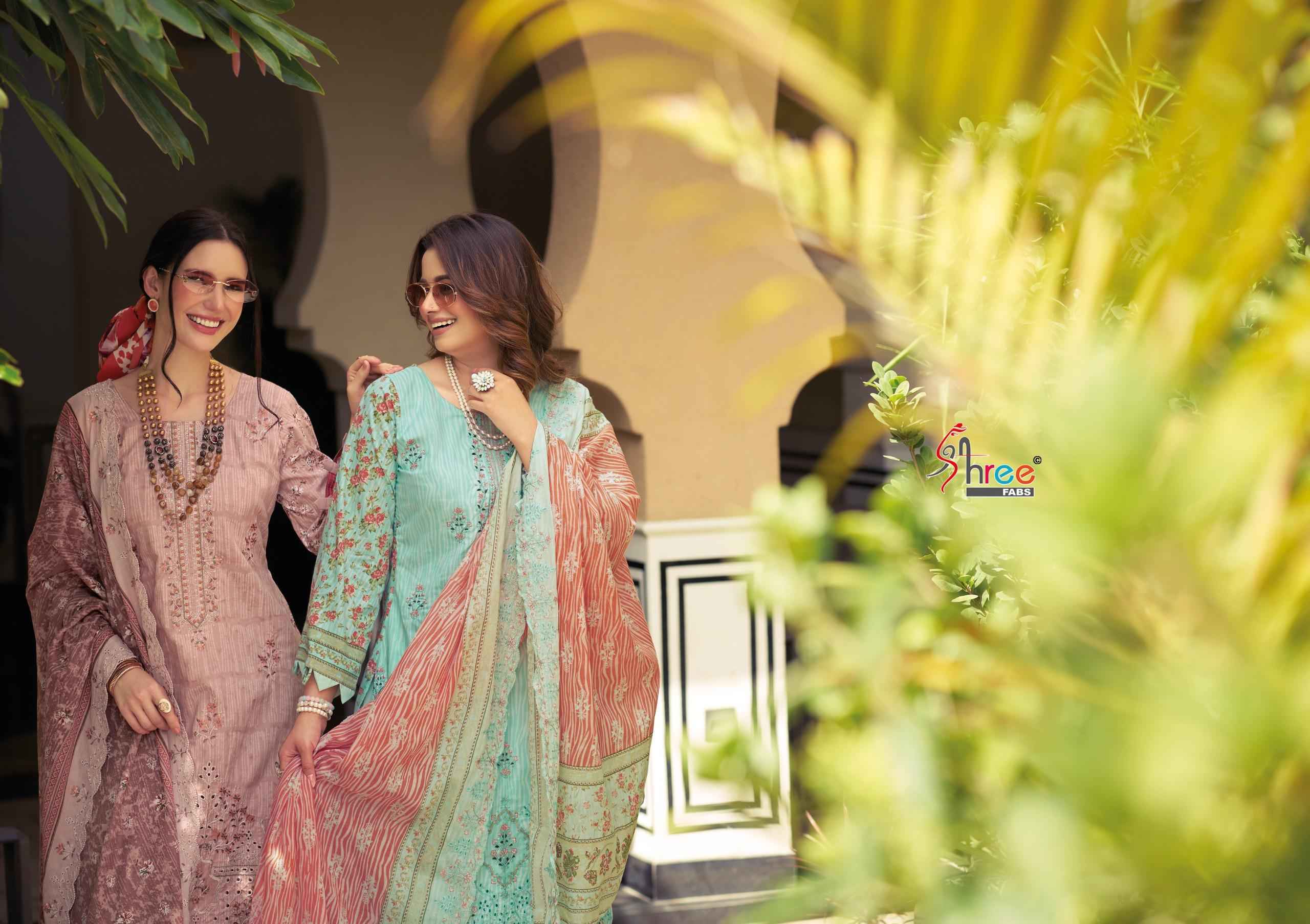 Shree Fabs Bin Saeed Lawn Collection Vol 29 Cotton Dress Material 6 pcs Catalogue