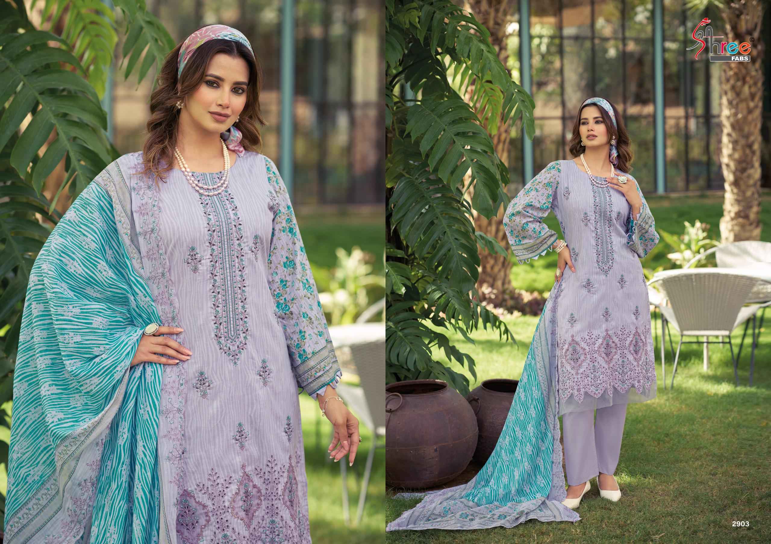 Shree Fabs Bin Saeed Lawn Collection Vol 29 Cotton Dress Material 6 pcs Catalogue