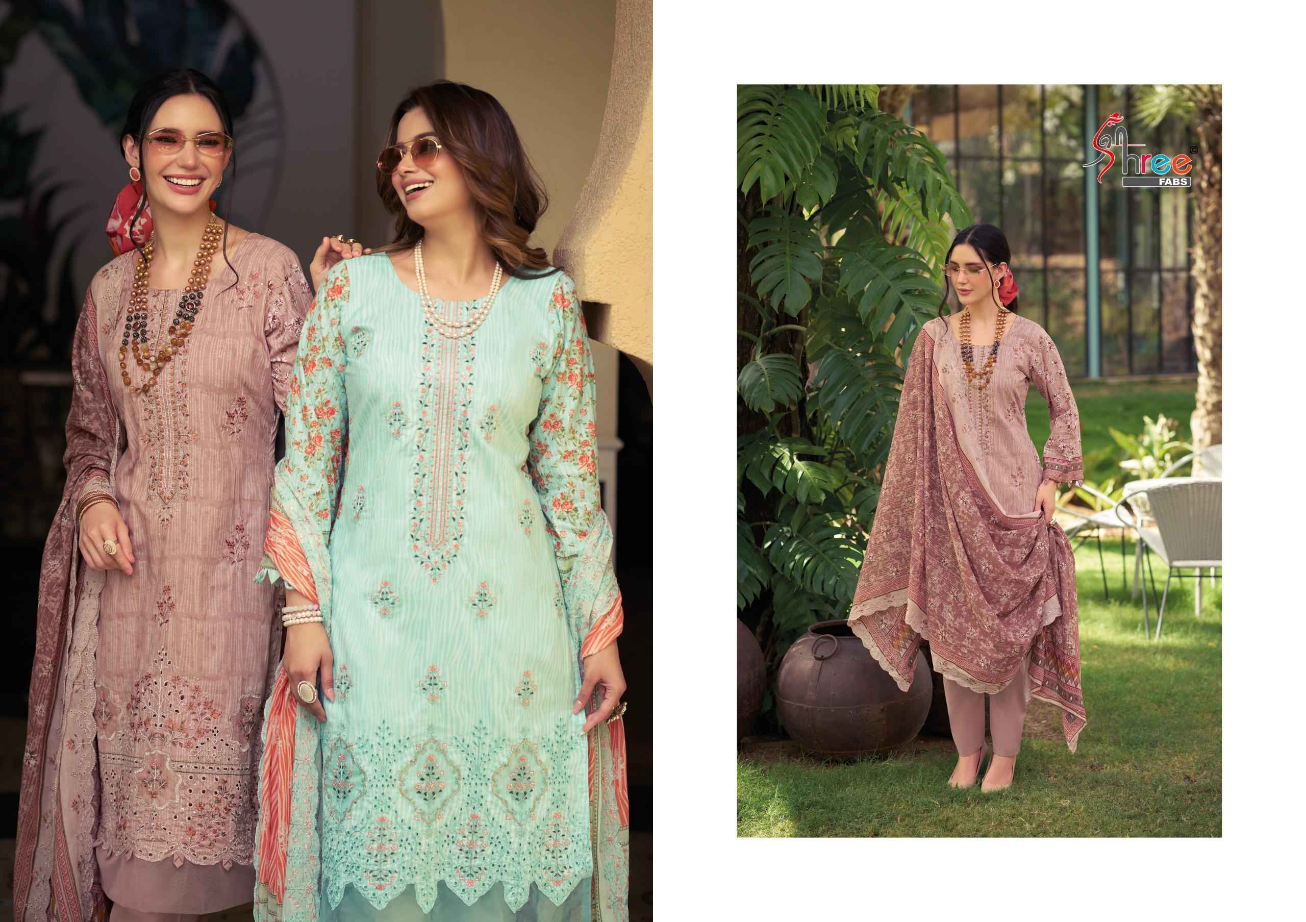 Shree Fabs Bin Saeed Lawn Collection Vol 29 Cotton Dress Material 6 pcs Catalogue