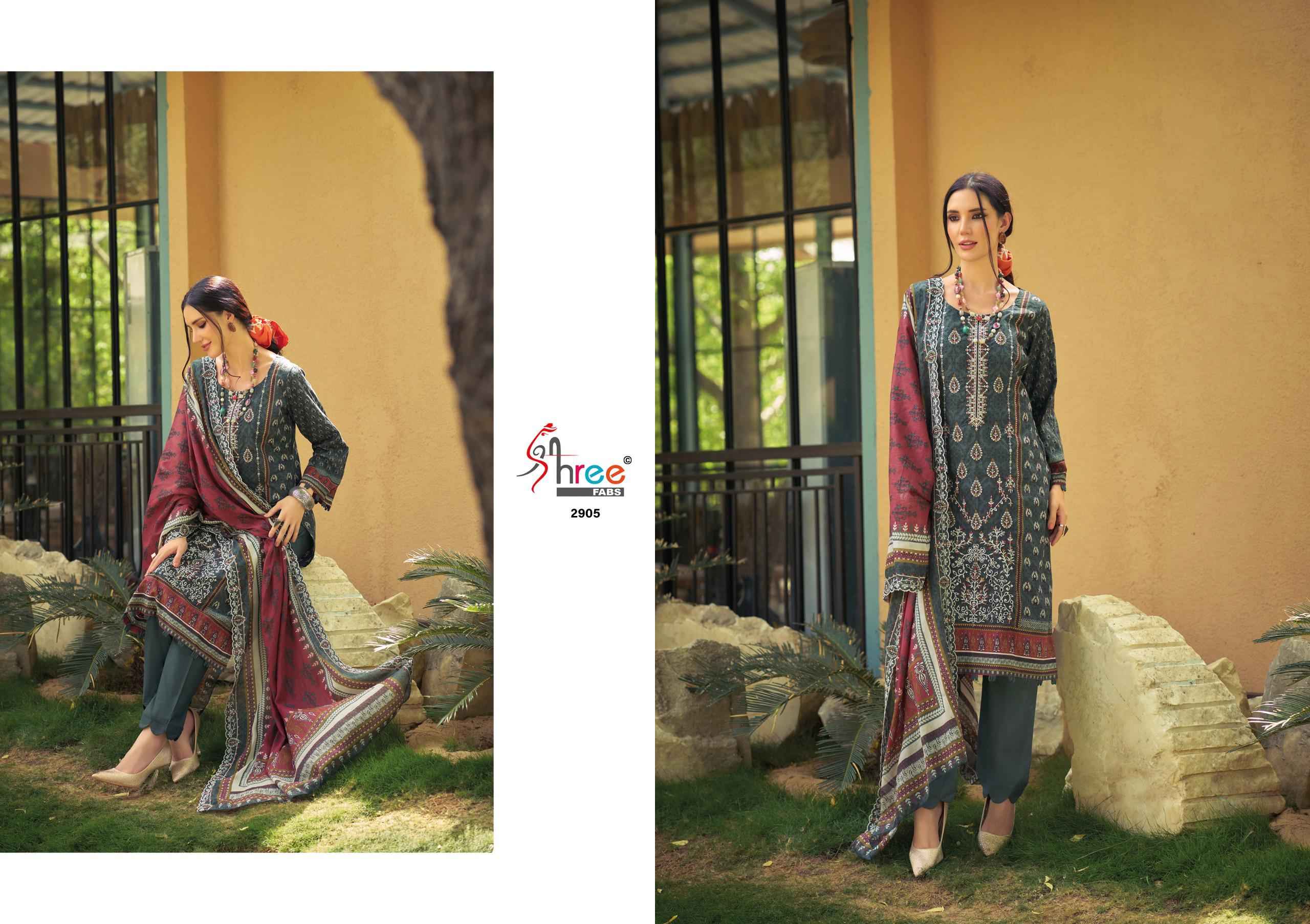 Shree Fabs Bin Saeed Lawn Collection Vol 29 Cotton Dress Material 6 pcs Catalogue
