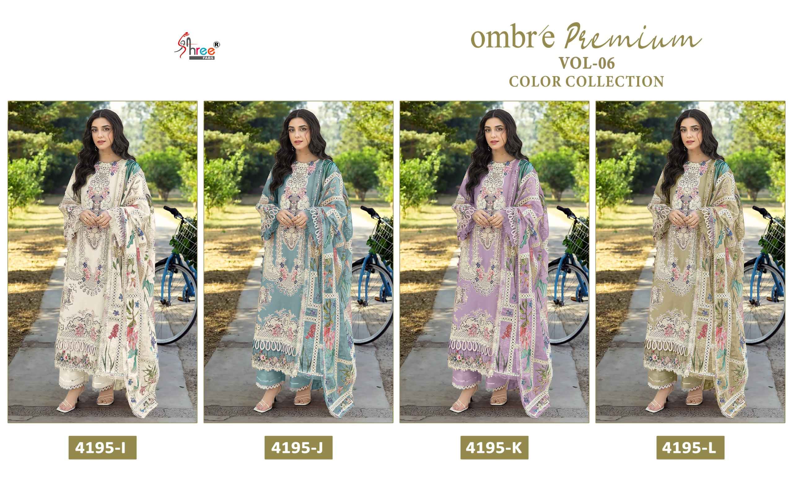 Shree Fabs Ombre Premium Vol 6 Colour Collection Cotton Dress Material 4 pcs Catalogue