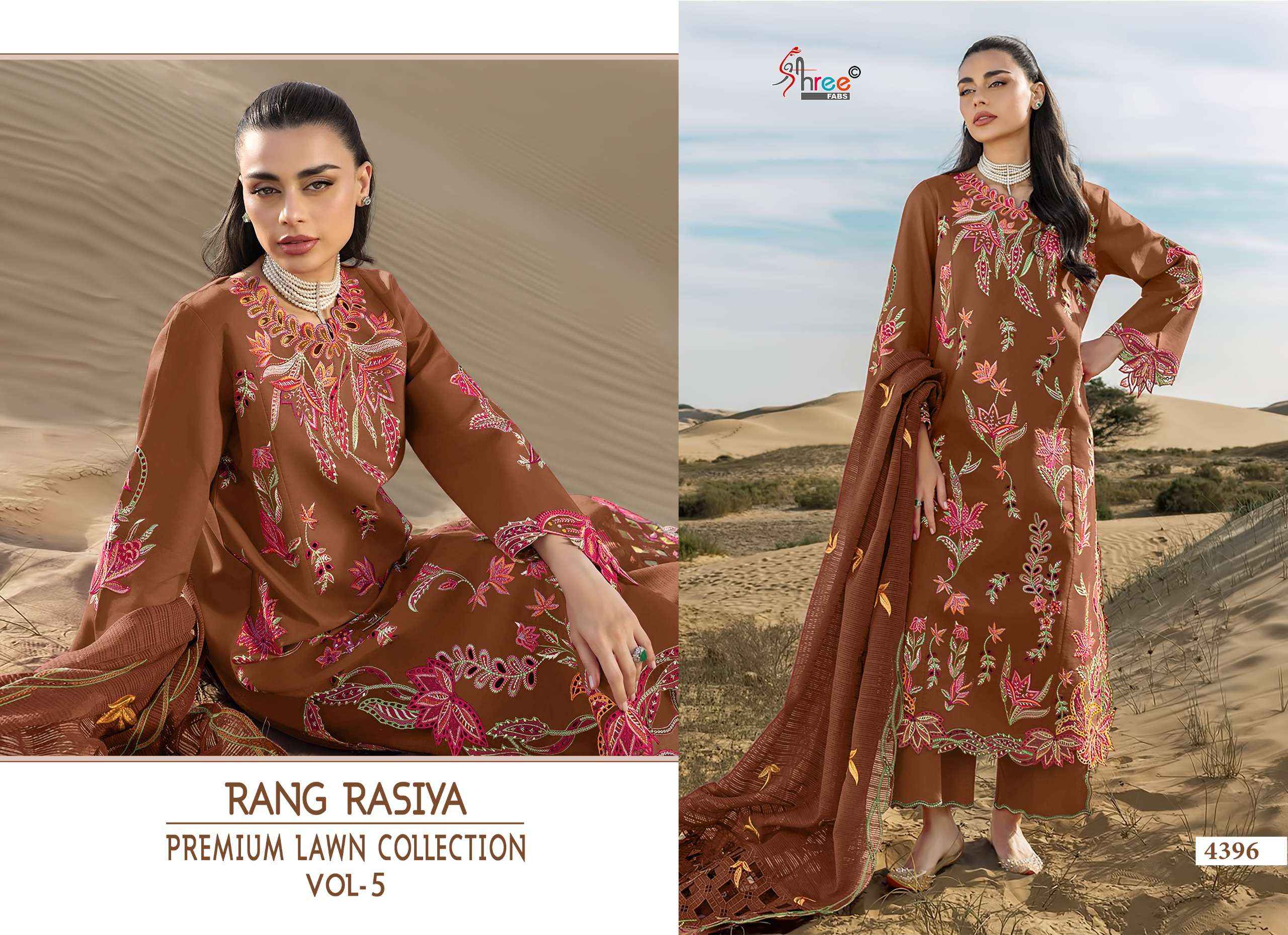 Shree Fabs Rang Rasiya Vol 5 Lawn Cotton Dress Material 6 pcs Catalogue