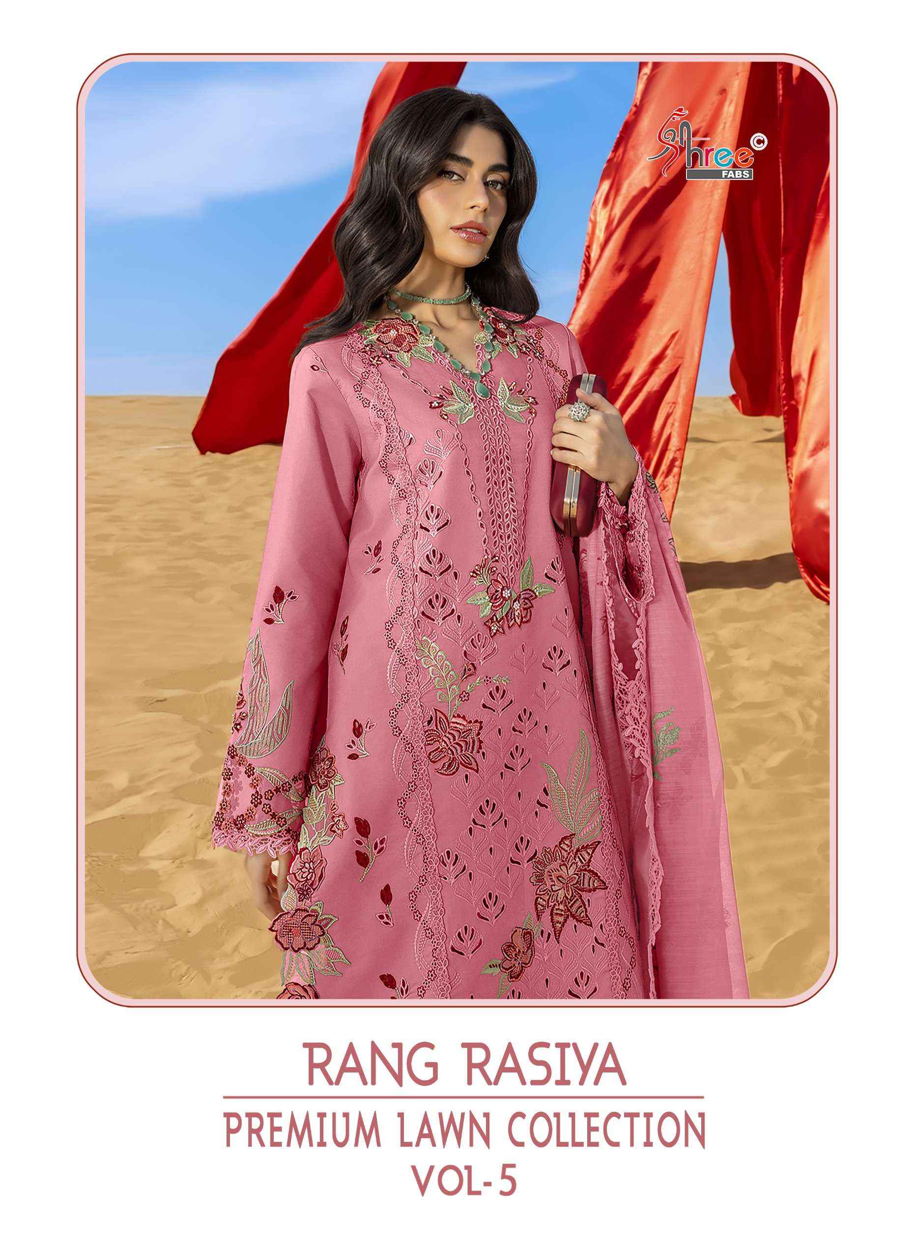 Shree Fabs Rang Rasiya Vol 5 Lawn Cotton Dress Material 6 pcs Catalogue