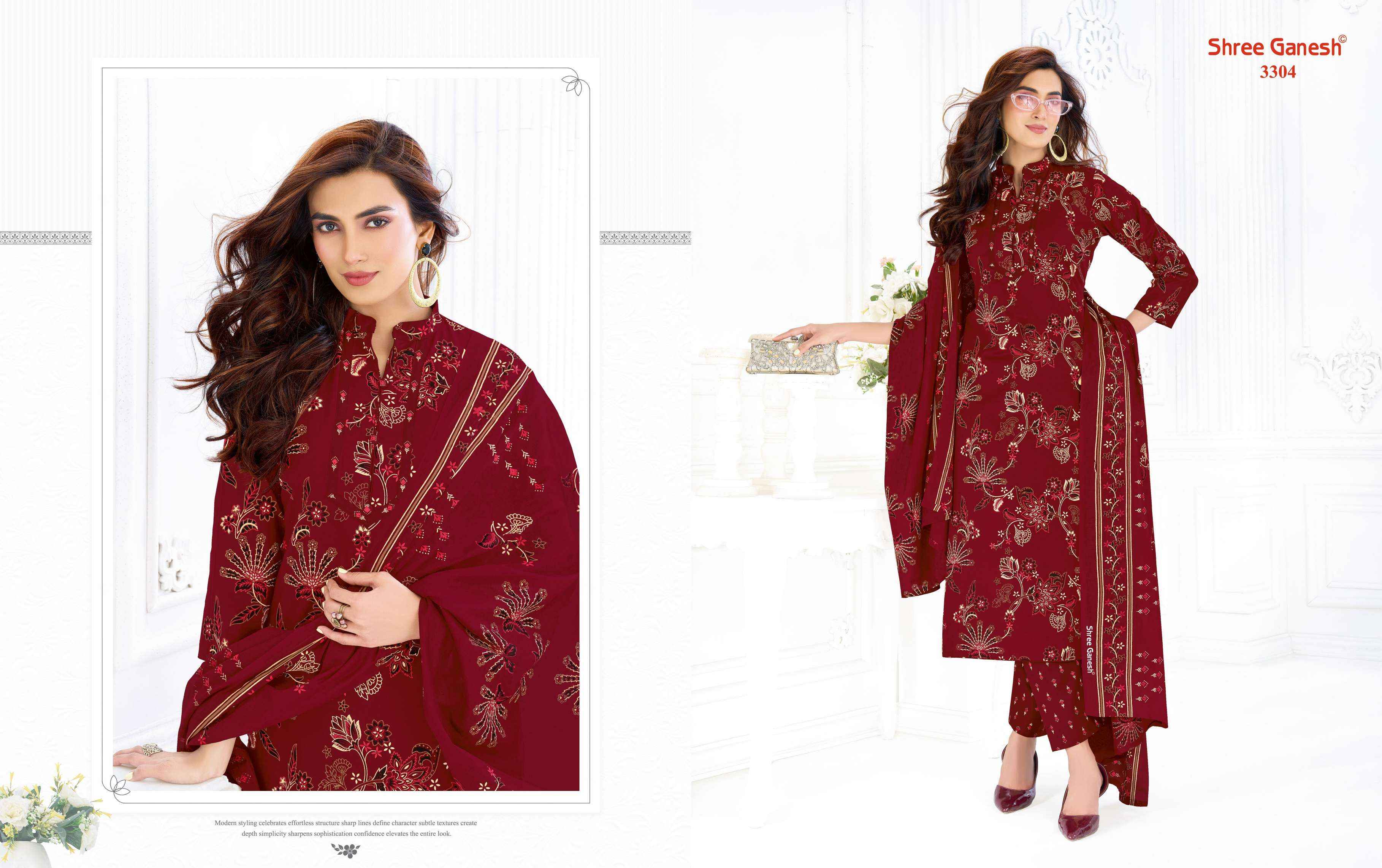 Shree Ganesh Samaiyra Vol 23 Cotton Dress Material 20 pcs catalog