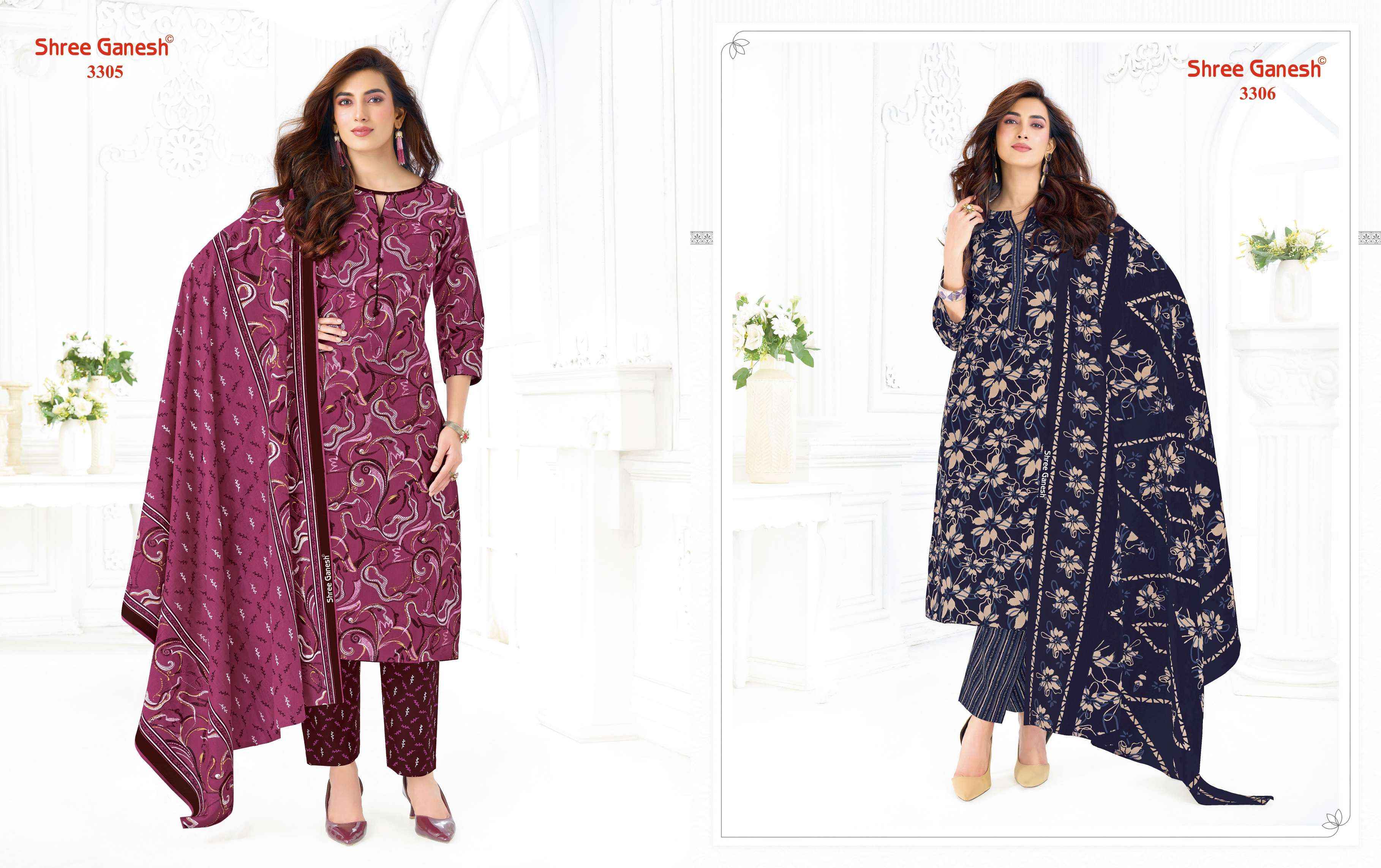 Shree Ganesh Samaiyra Vol 23 Cotton Dress Material 20 pcs catalog