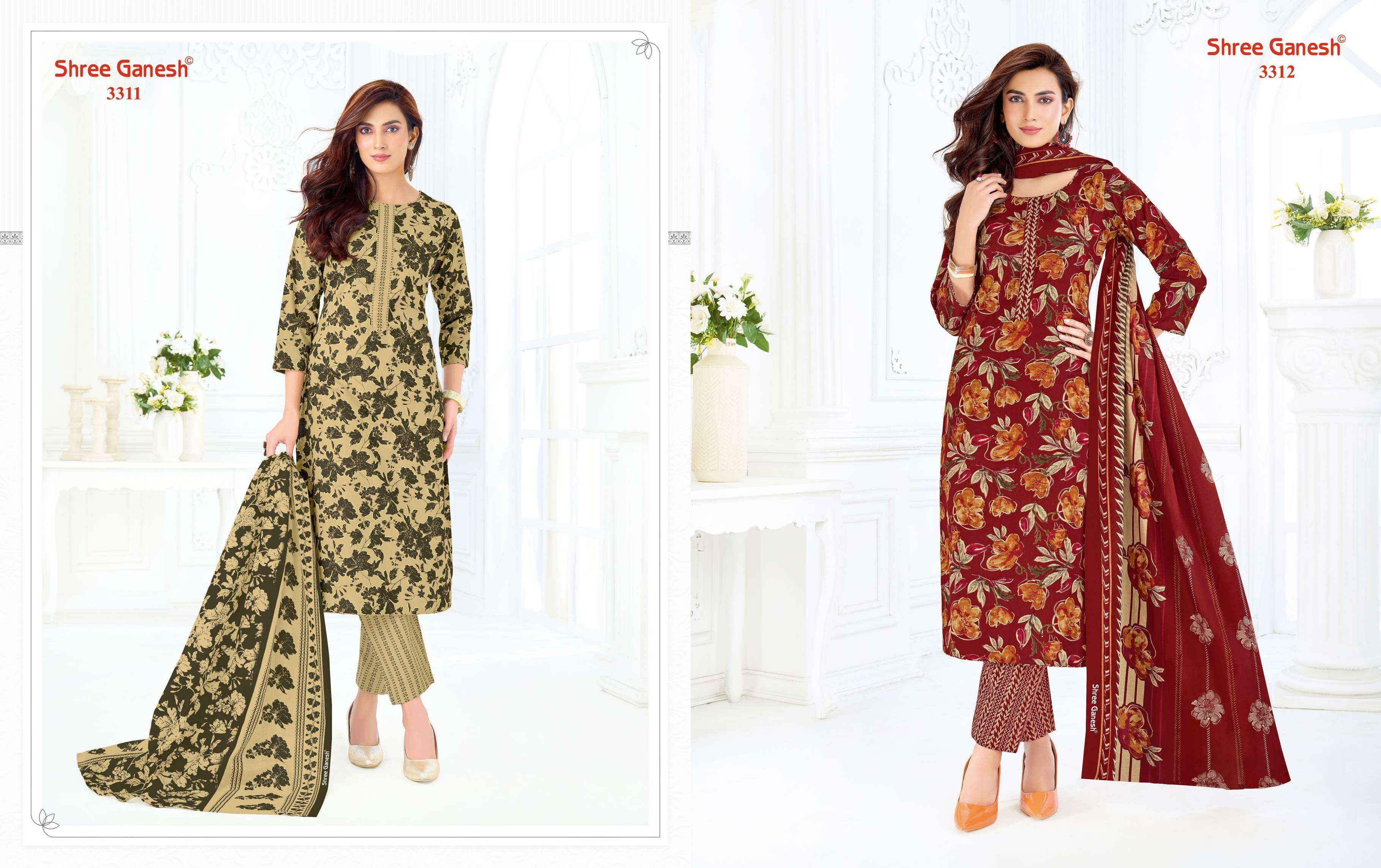 Shree Ganesh Samaiyra Vol 23 Cotton Dress Material 20 pcs catalog