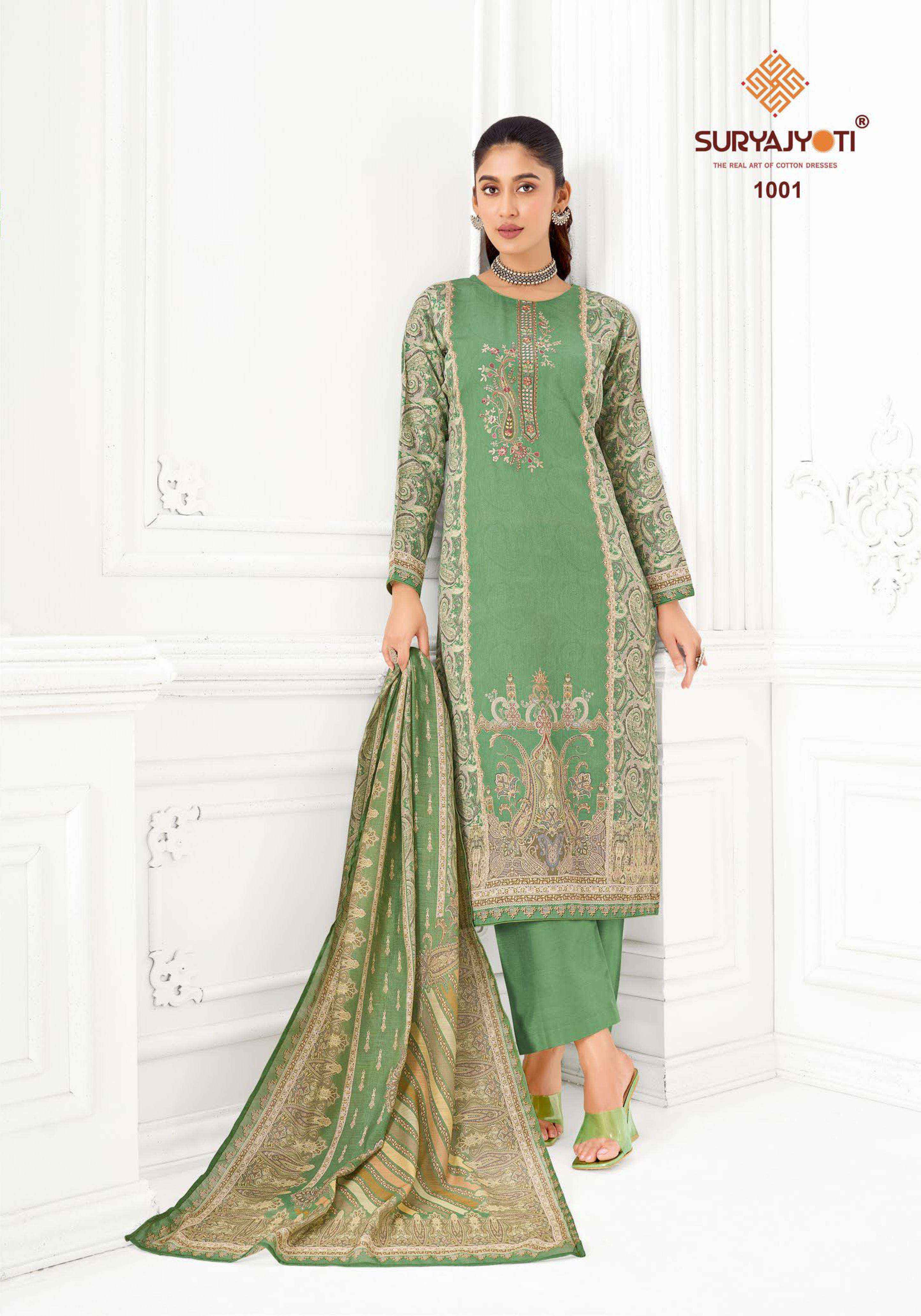 Suryajyoti Namita Vol 1 Jam Satin Dress Material 6 pcs Catalogue