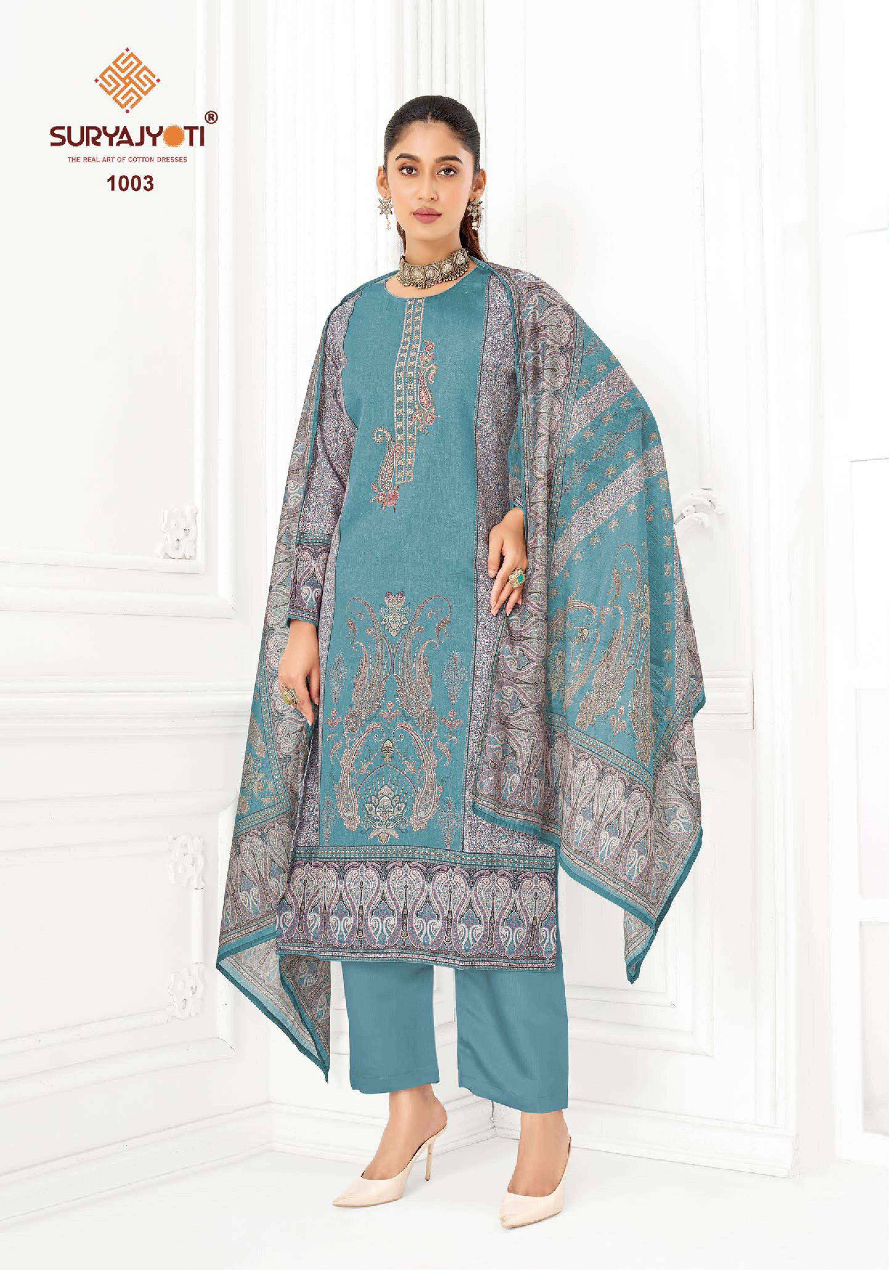 Suryajyoti Namita Vol 1 Jam Satin Dress Material 6 pcs Catalogue