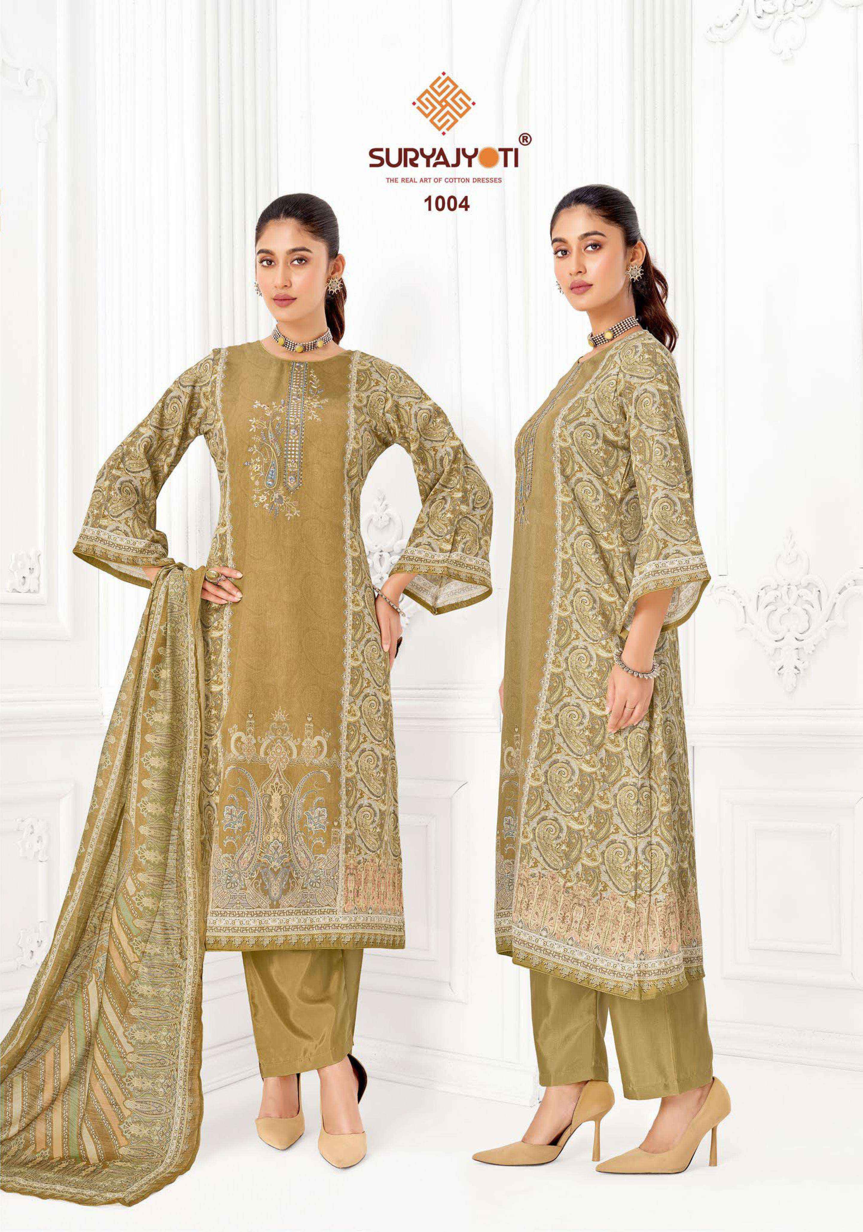 Suryajyoti Namita Vol 1 Jam Satin Dress Material 6 pcs Catalogue