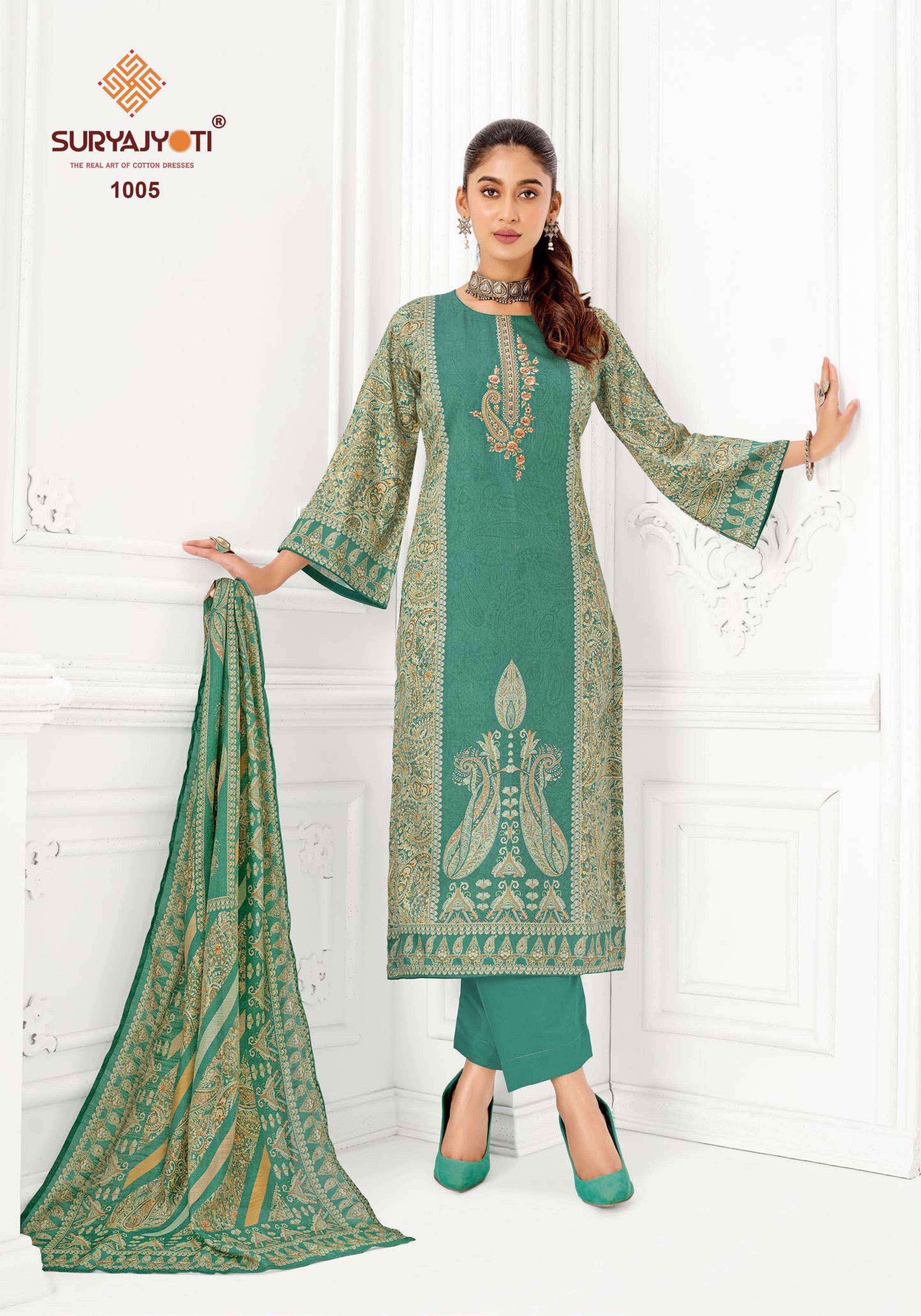 Suryajyoti Namita Vol 1 Jam Satin Dress Material 6 pcs Catalogue