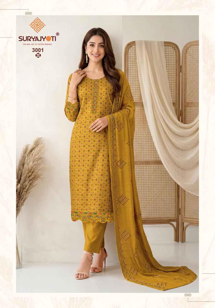 Suryajyoti Pariza Advance Vol 3 Readymade Cotton Dress 8 pcs Catalogue