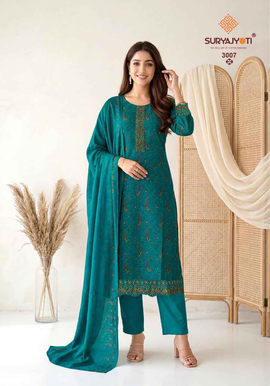 Suryajyoti Pariza Advance Vol 3 Readymade Cotton Dress 8 pcs Catalogue