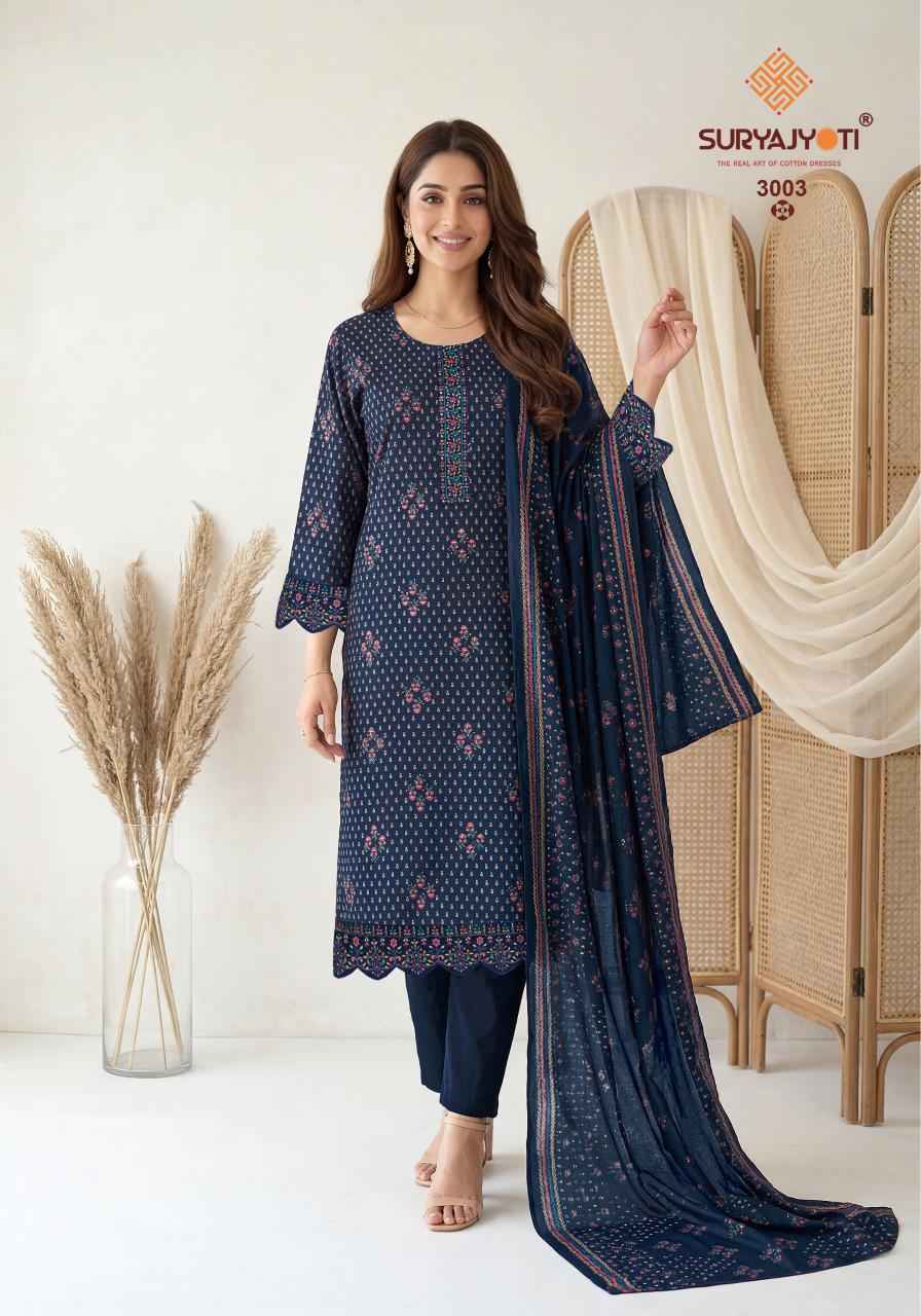 Suryajyoti Pariza Advance Vol 3 Readymade Cotton Dress 8 pcs Catalogue