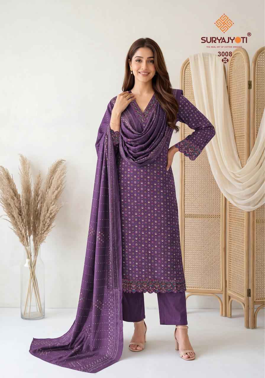 Suryajyoti Pariza Advance Vol 3 Readymade Cotton Dress 8 pcs Catalogue