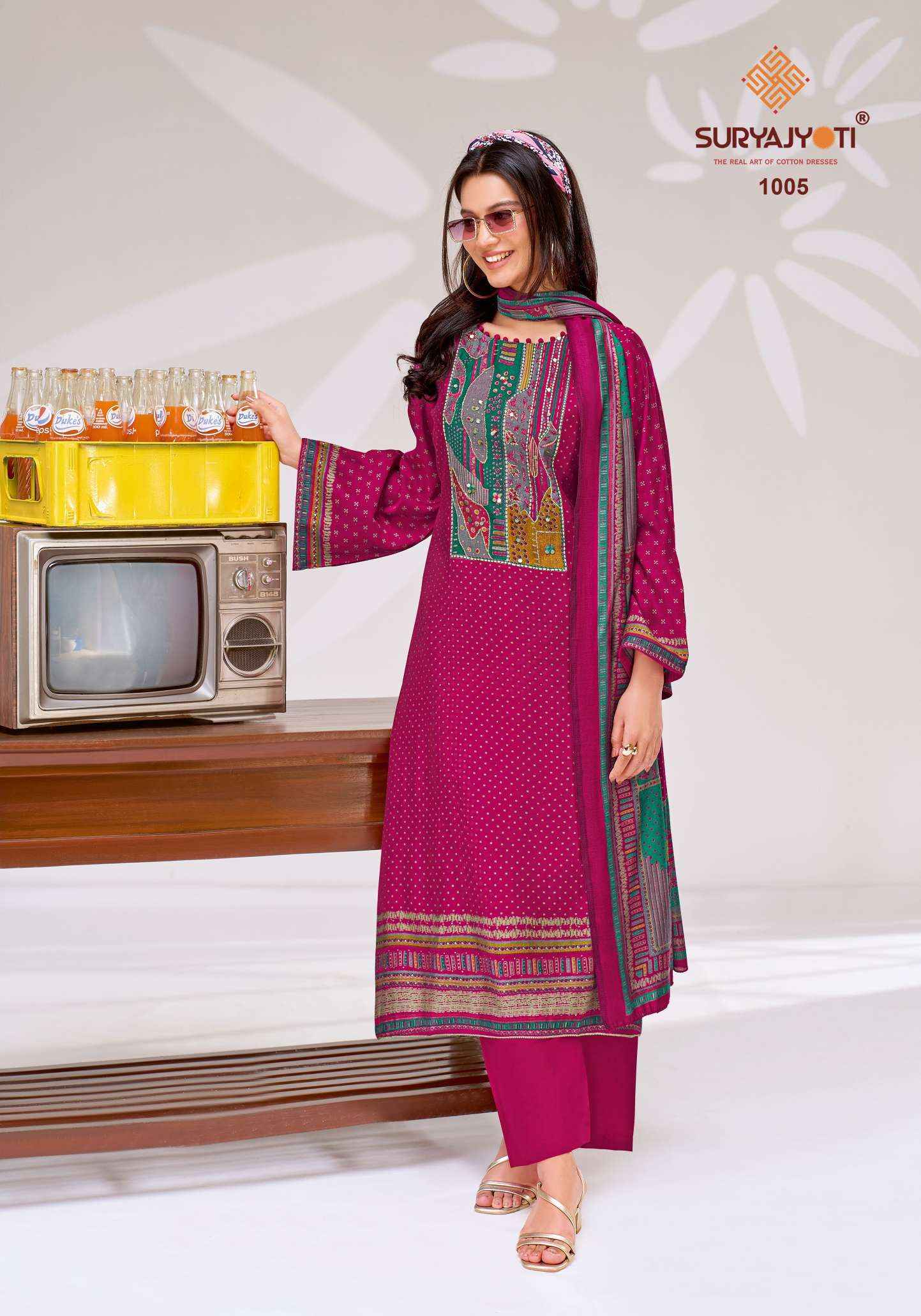 Suryajyoti Prisha Vol 1 Modal Dress Material 6 pcs Catalogue