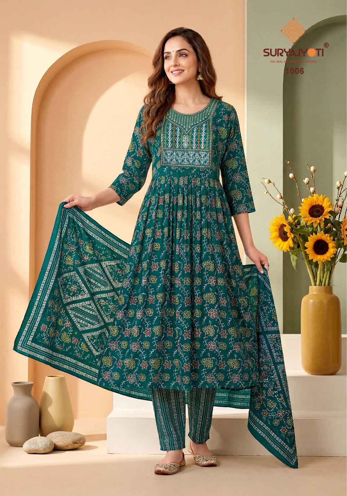 Suryajyoti Ruhani Vol 1 Readymade Rayon Dress 10 pcs Catalogue