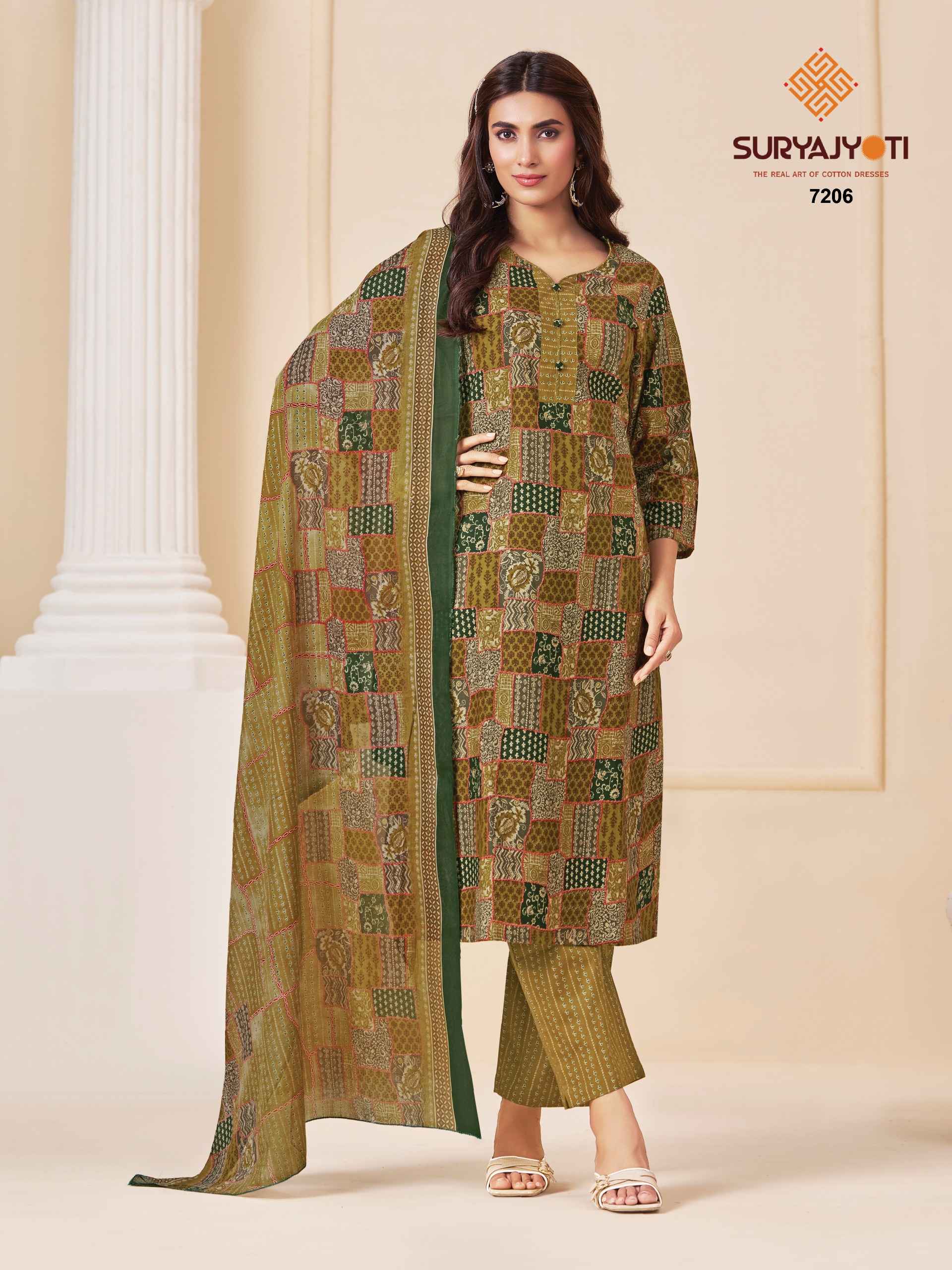 Suryajyoti Trendy Cotton Vol 72 Cotton Dress Material 20 pcs Catalogue