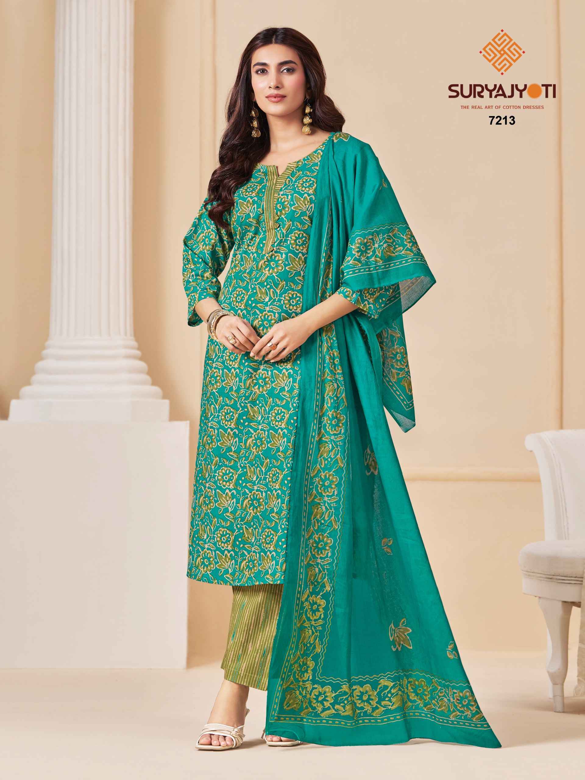Suryajyoti Trendy Cotton Vol 72 Cotton Dress Material 20 pcs Catalogue