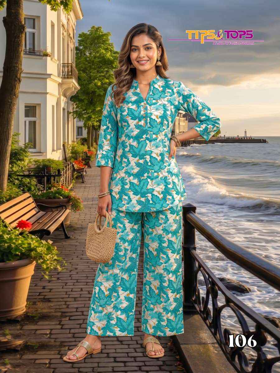 Tips & Tops Fashion Beats Vol 17 Reyon Co ord Set 6 pcs Catalogue