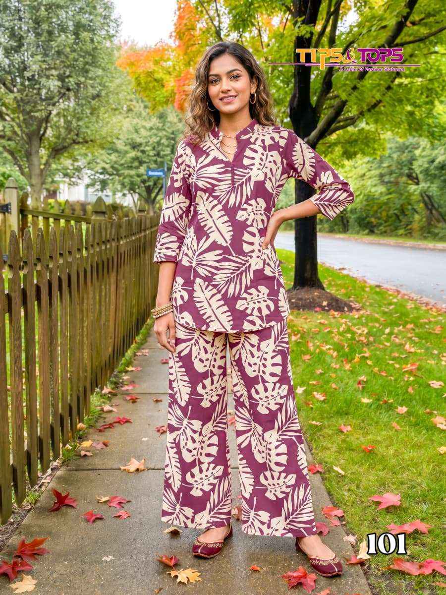 Tips & Tops Fashion Beats Vol 17 Reyon Co ord Set 6 pcs Catalogue