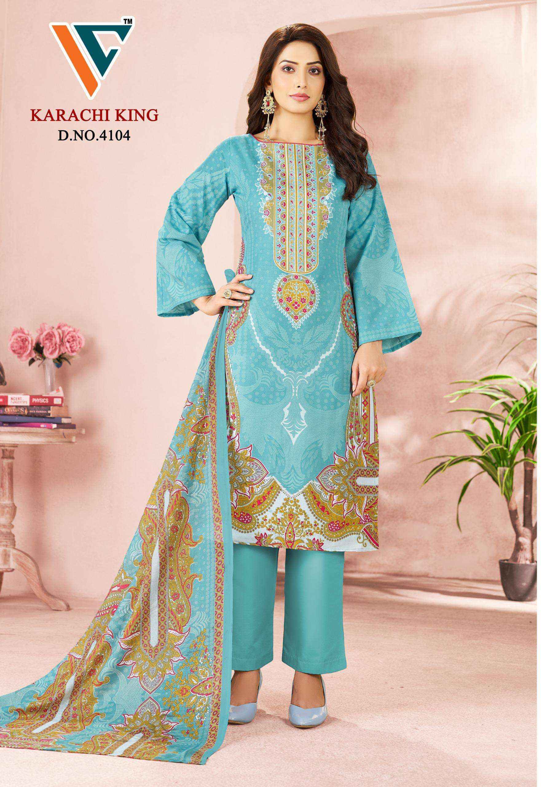 Vandana Creation Karachi King Vol 41 Cotton Dress Material 8 pcs Catalogue