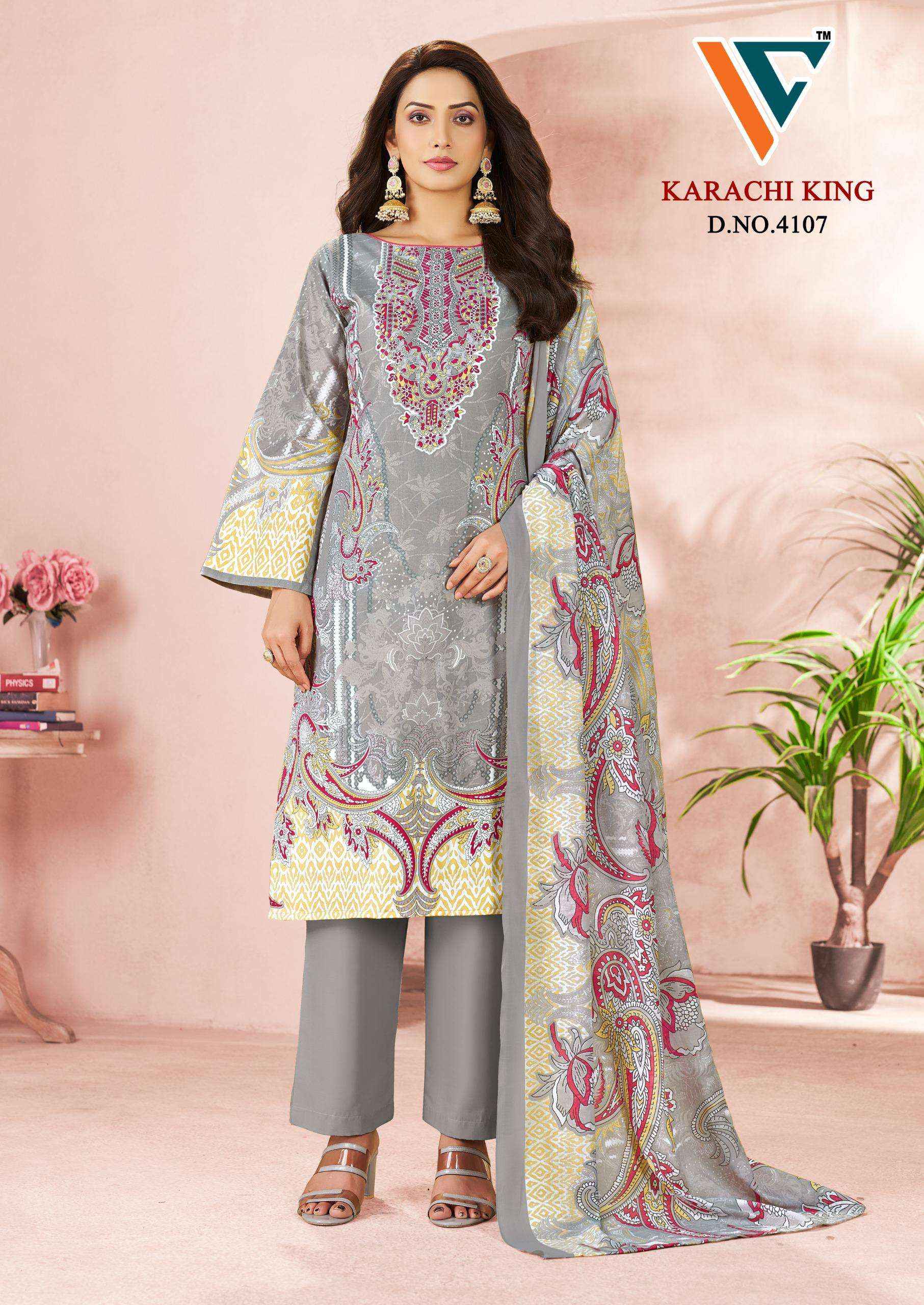 Vandana Creation Karachi King Vol 41 Cotton Dress Material 8 pcs Catalogue