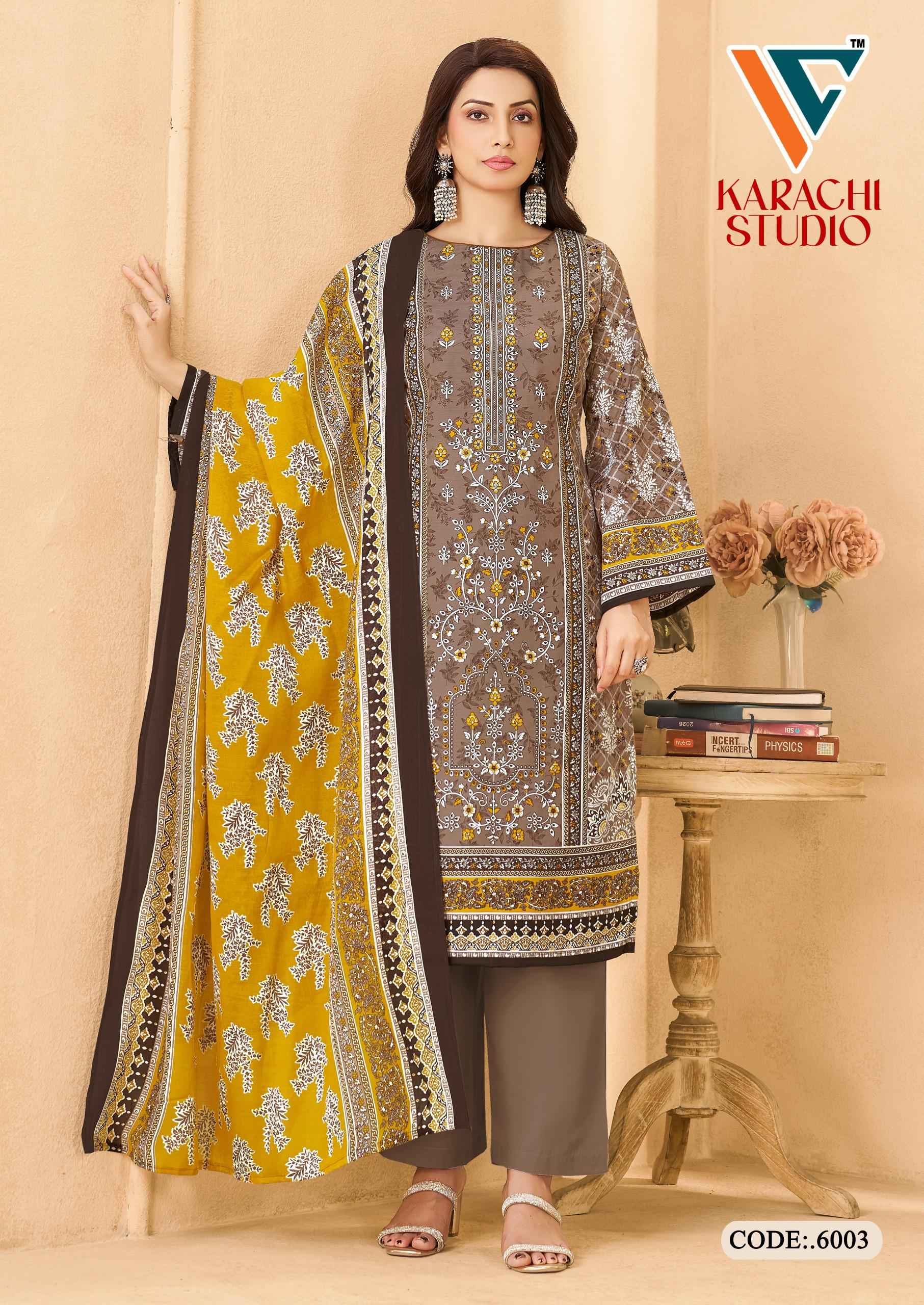 Vandana Creation Karachi Studio Vol 6 Cotton Dress Material 8 pcs Catalogue