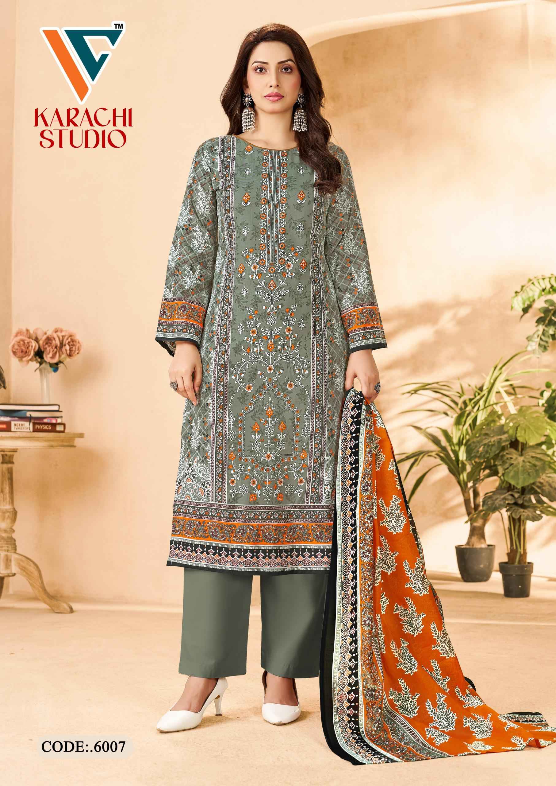 Vandana Creation Karachi Studio Vol 6 Cotton Dress Material 8 pcs Catalogue