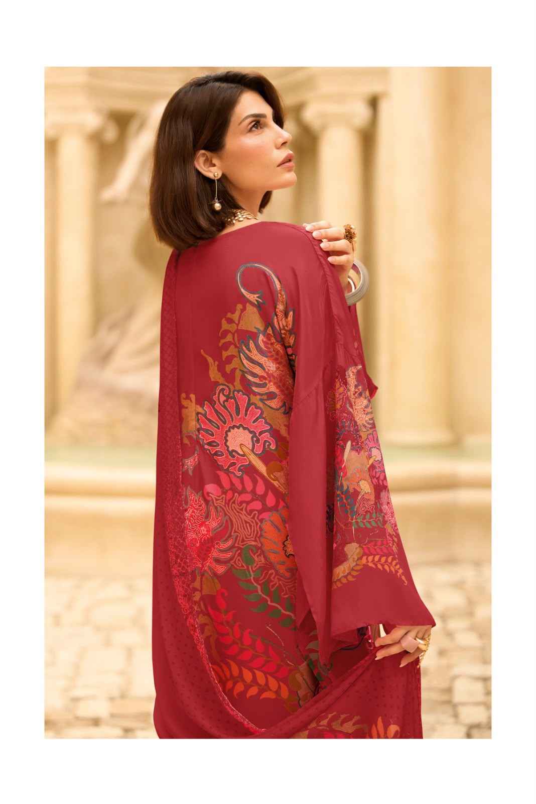 Varshaa Imprint Viscose Dress Material 3 pcs Catalogue