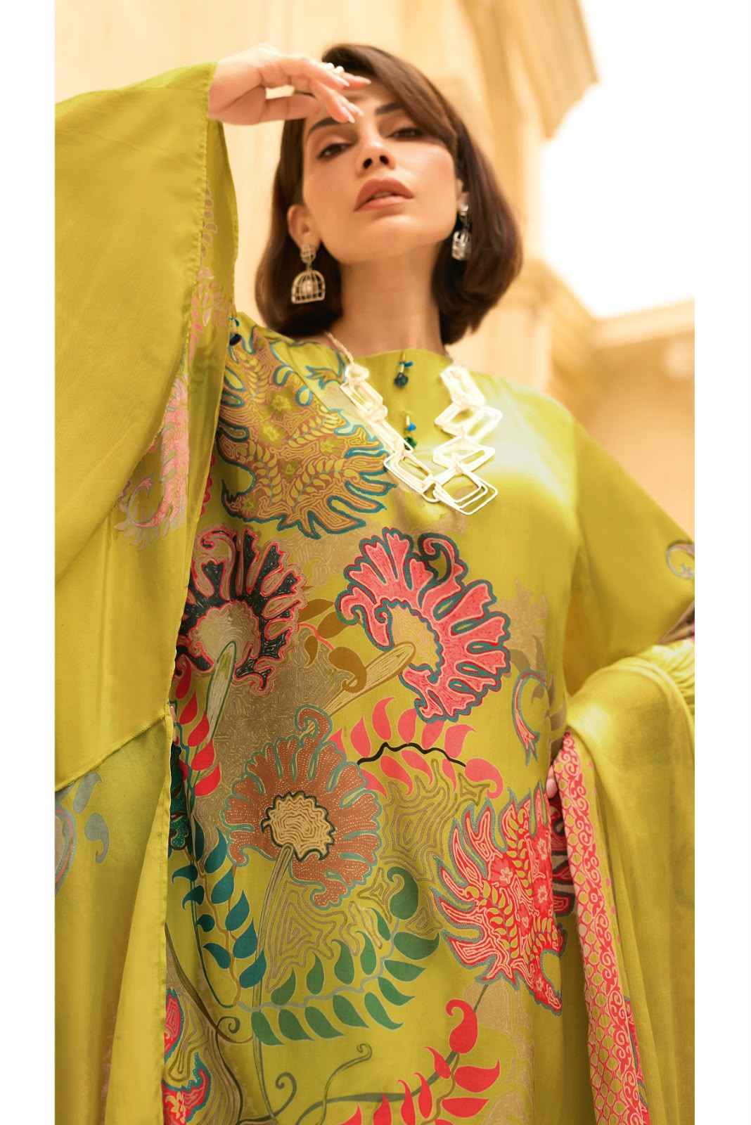 Varshaa Imprint Viscose Dress Material 3 pcs Catalogue