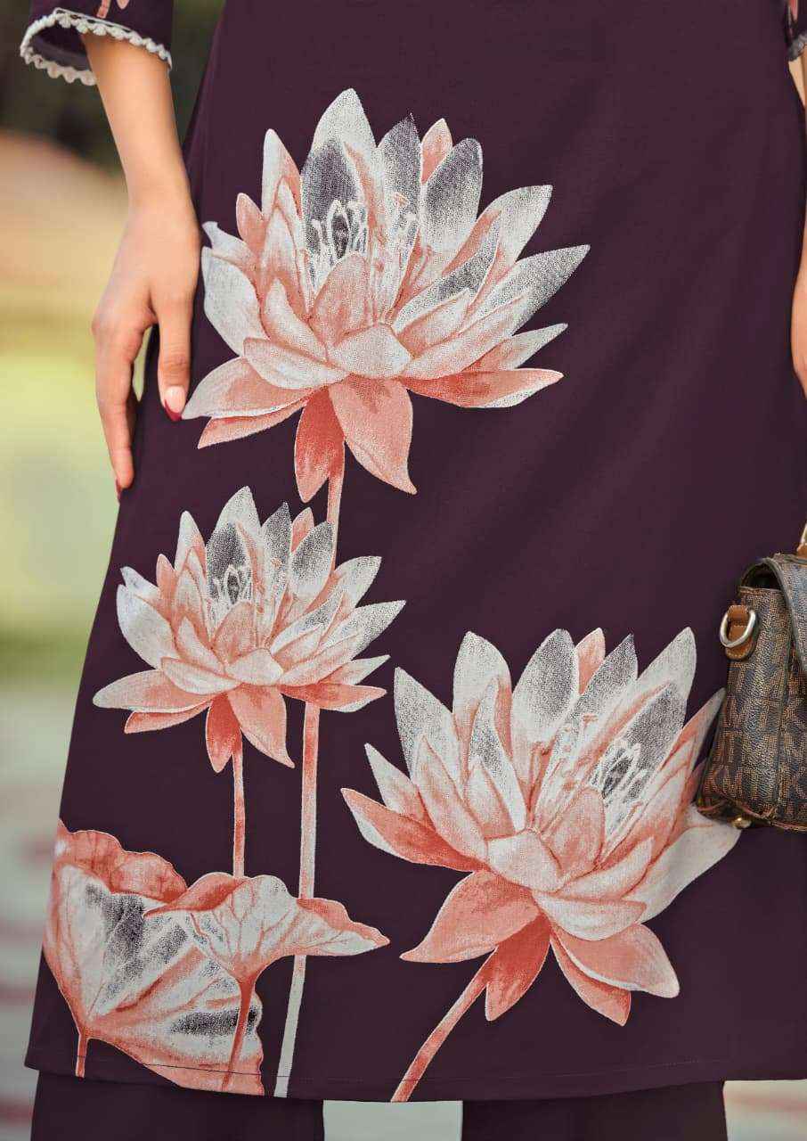 Woodee Harmeen Rayon Kurti With Bottom 6 pcs Catalogue