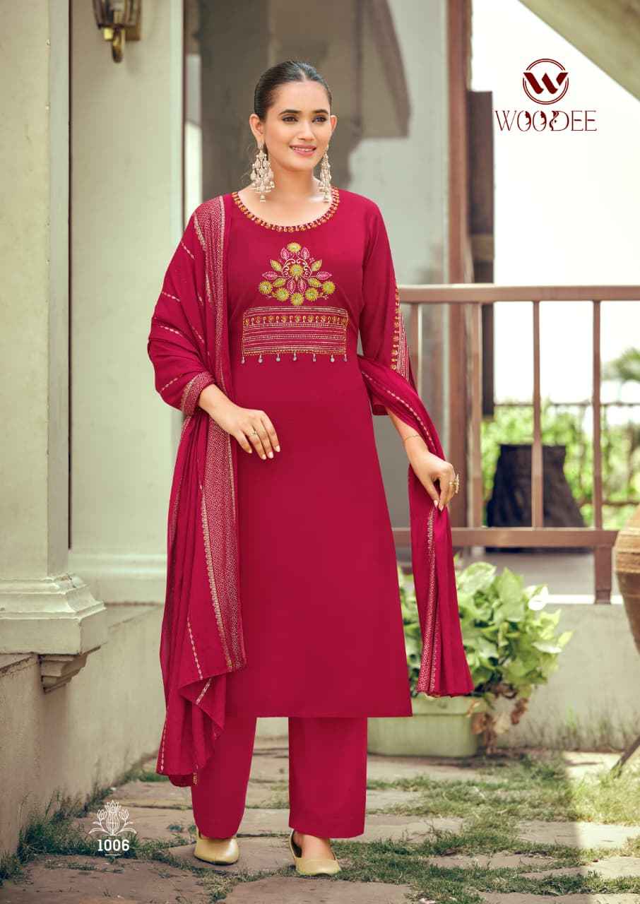 Woodee Nikhaar Rayon Kurti Combo 6 pcs Catalogue