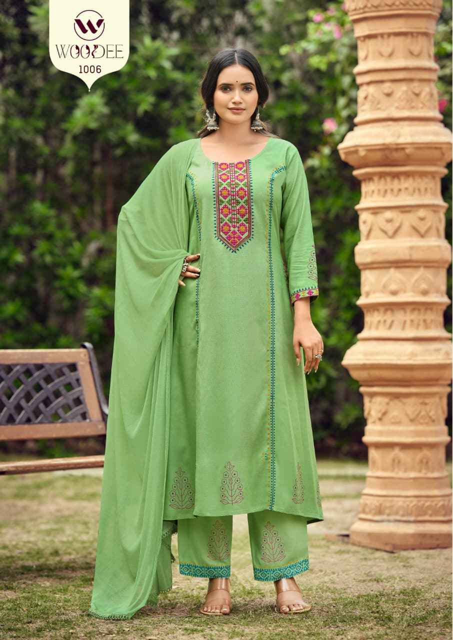 Woodee Saanvi Rayon Kurti Combo 6 pcs Catalogue