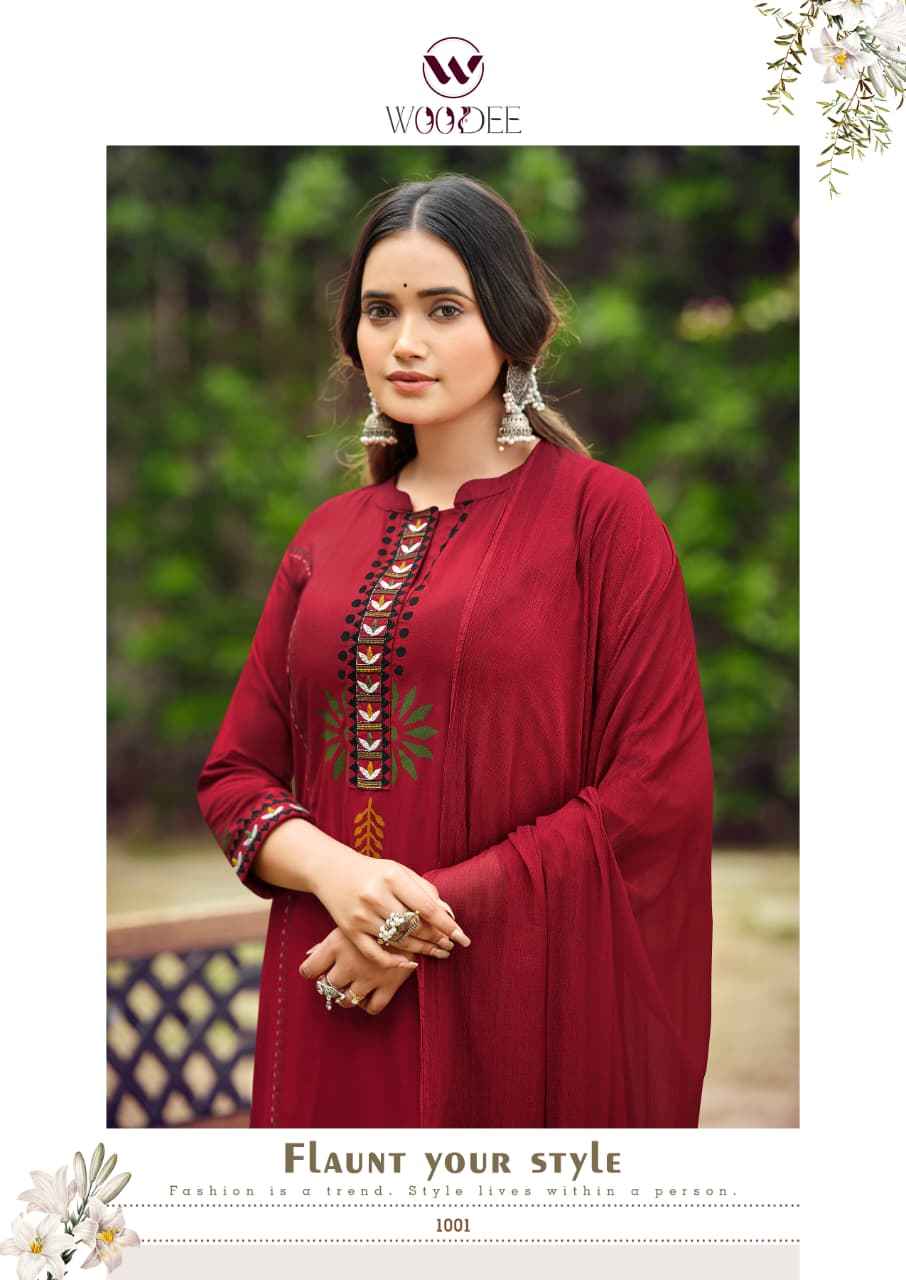 Woodee Saanvi Rayon Kurti Combo 6 pcs Catalogue
