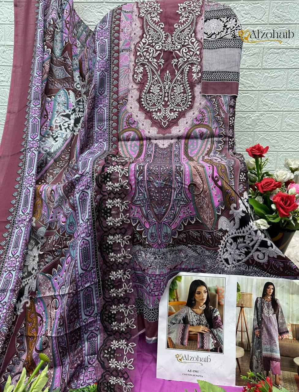 Al Zohaib Rahma Vol 1 Cotton Dress Material 4 pcs Catalogue