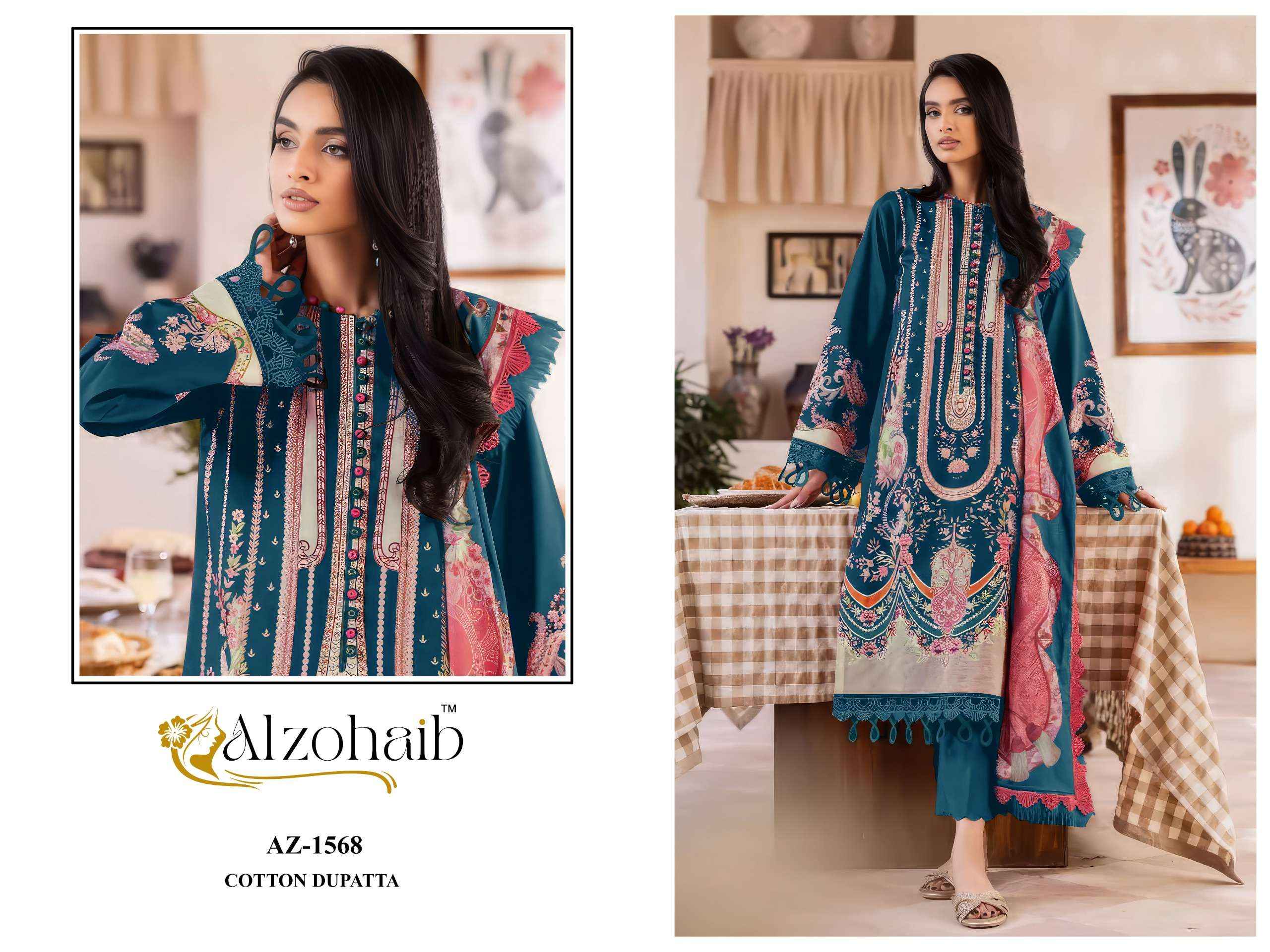 Al Zohaib Zaynah Vol 1 Cotton Dress Material 4 pcs Catalogue